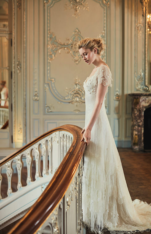 Phillipa Lepley Slinky Open Back Lace Wedding Dress