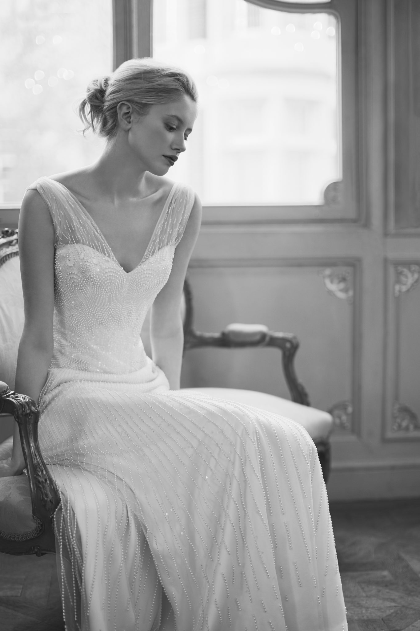 Phillipa Lepley Pearl Beaded Wedding Dress Featured in Country & House Magazine 2017