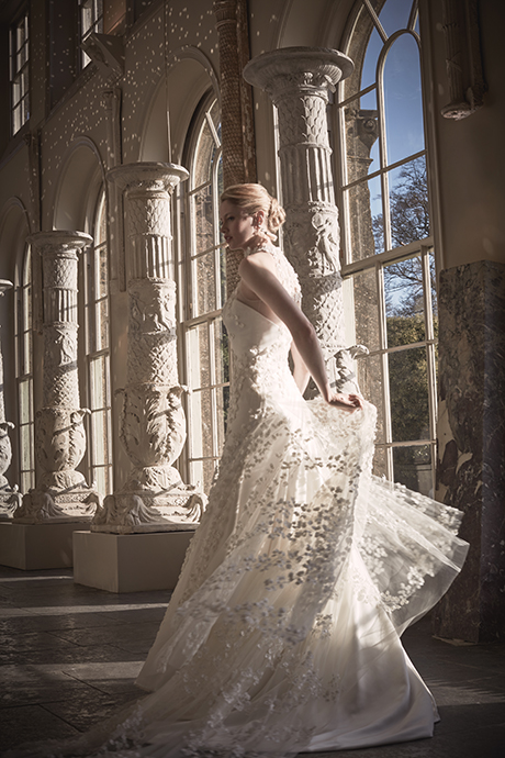 Phillipa Lepley Floral Couture Wedding Dress London UK Bespoke British Bridal Designer