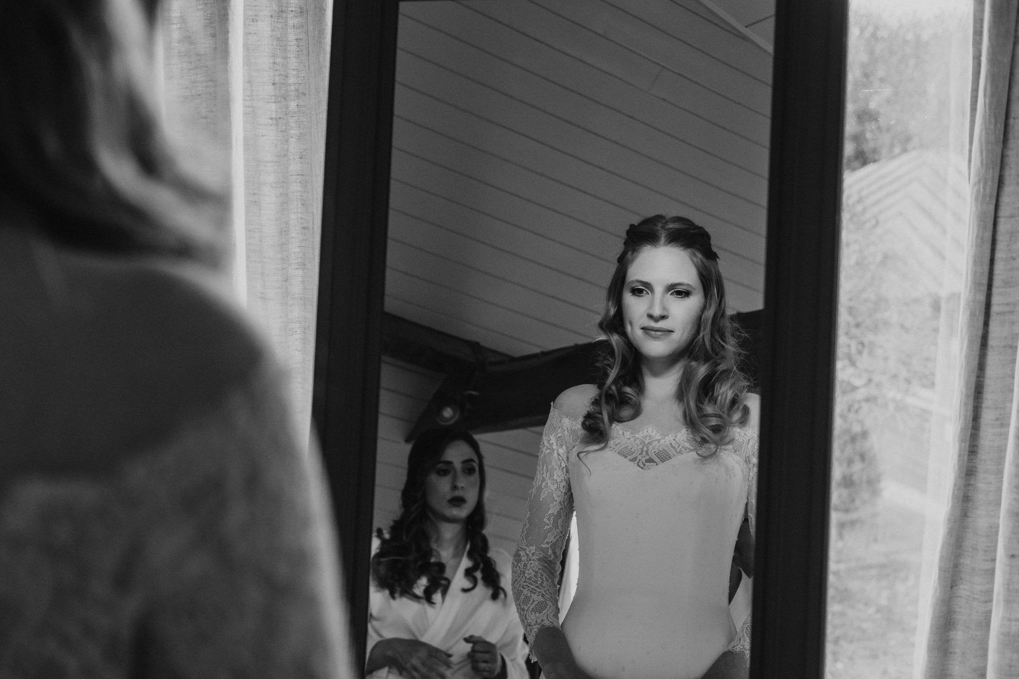 Phillipa Lepley Couture Lace Long Sleeved Wedding Dress Designer London UK