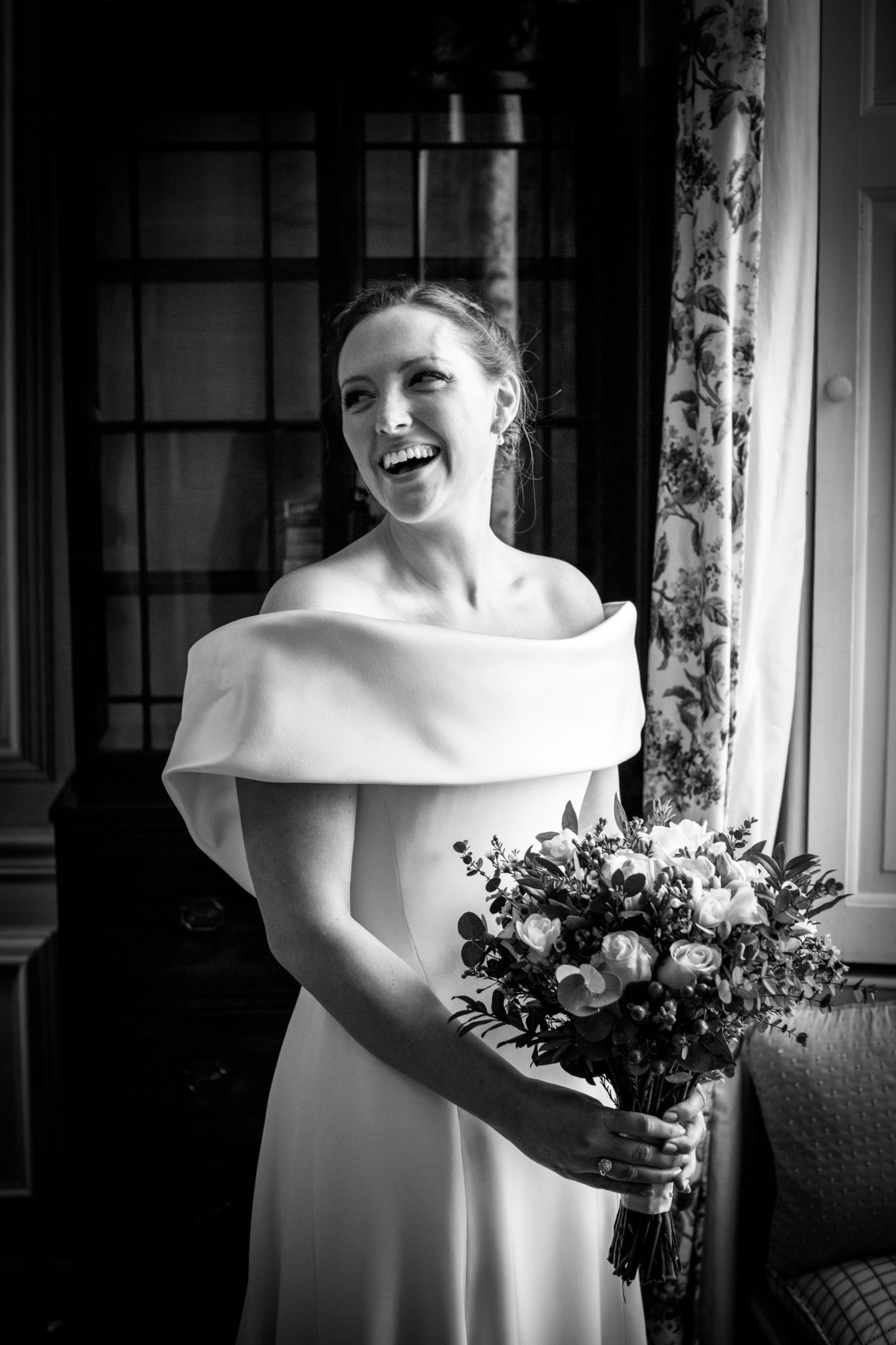 Phillipa Lepley Couture London wedding dress designer ivory silk crepe