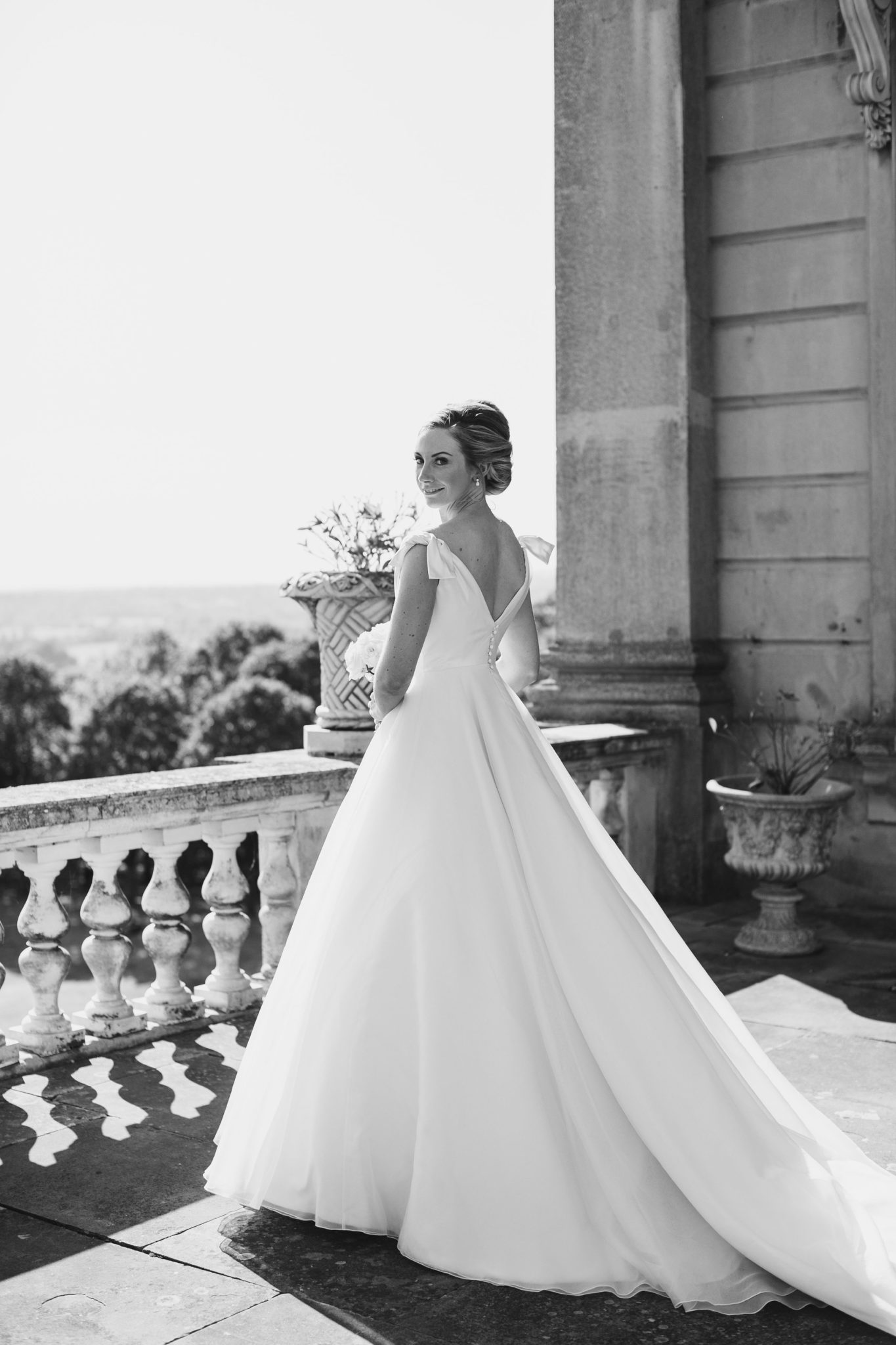 Phillipa-Lepley-Bespoke-Luxury-Wedding-Dress-London-Designer-Duchess-Satin-Silk-Organza-Cliveden-House-Roberta-Facchini-Photography