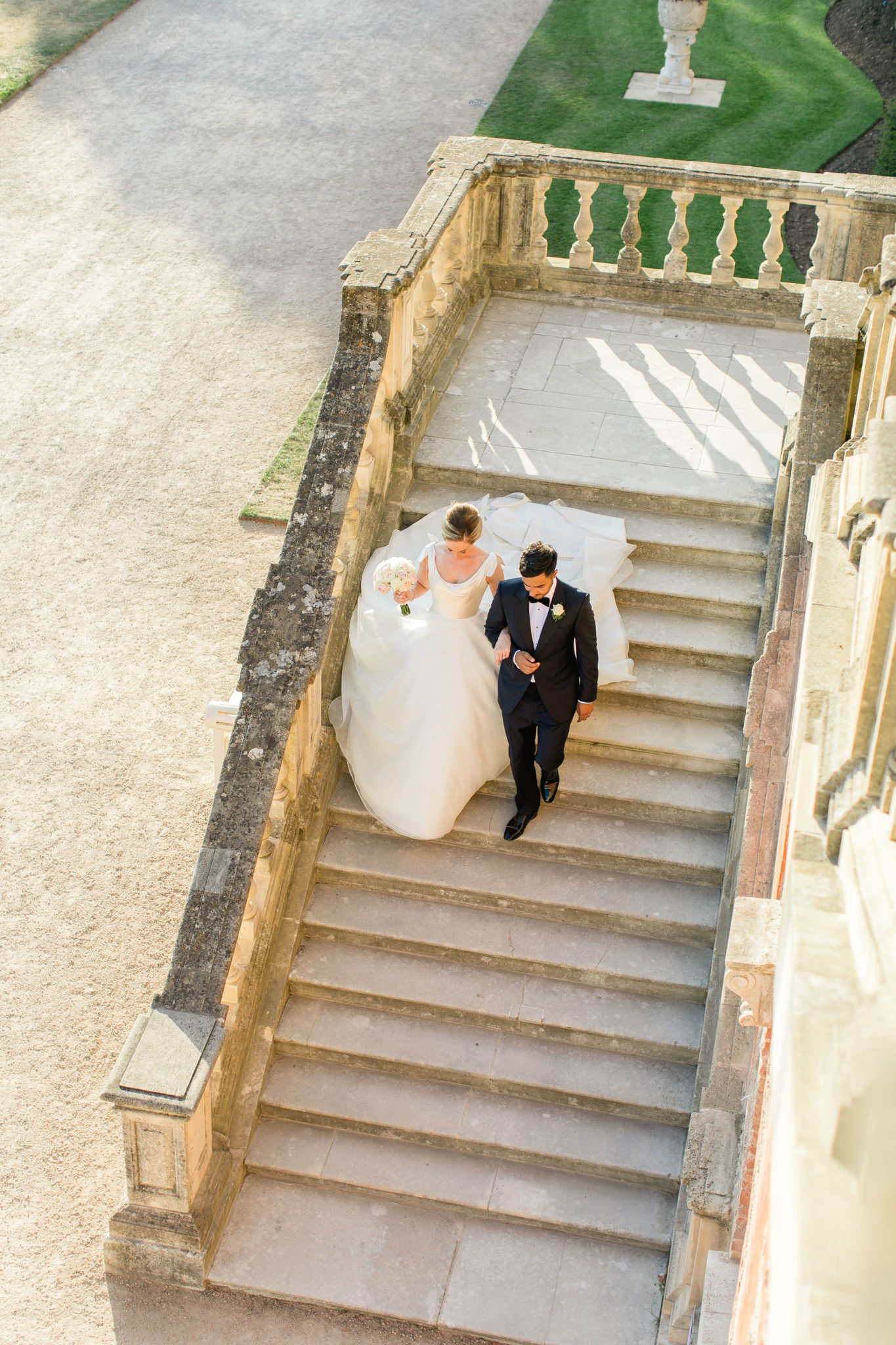 Phillipa-Lepley-Bespoke-Luxury-Wedding-Dress-London-Designer-Duchess-Satin-Silk-Organza-Cliveden-House-Roberta-Facchini-Photography