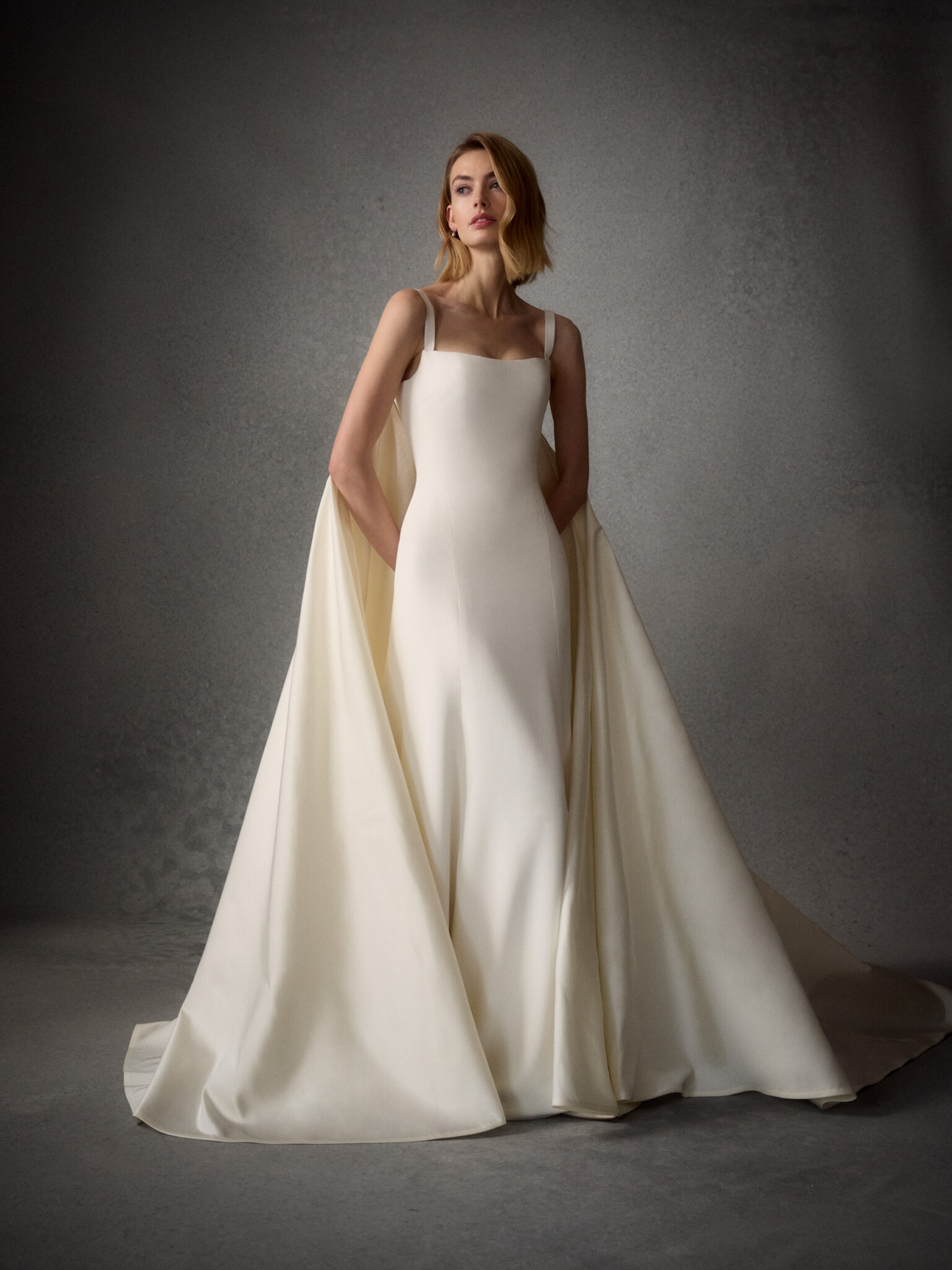 The Clean And Modern Couture Bridal Gown Minimalist Wedding Dress