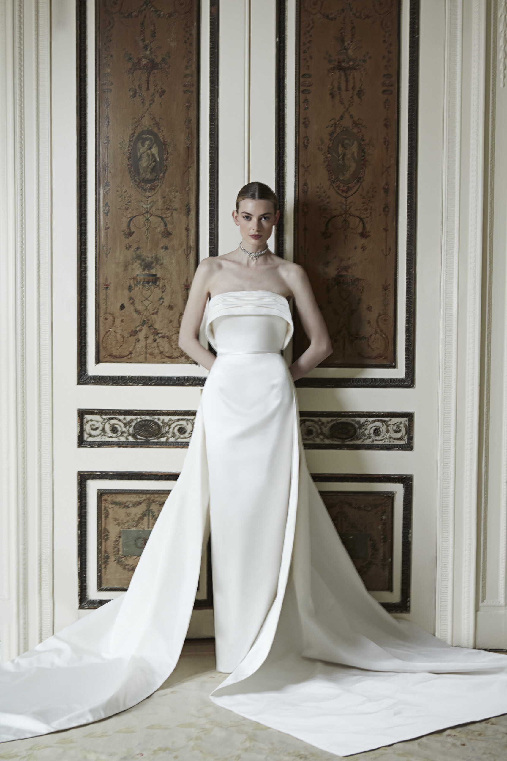 The Clean And Modern Couture Bridal Gown Minimalist Wedding Dress