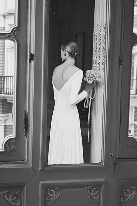 The Clean And Modern Couture Bridal Gown Minimalist Wedding Dress