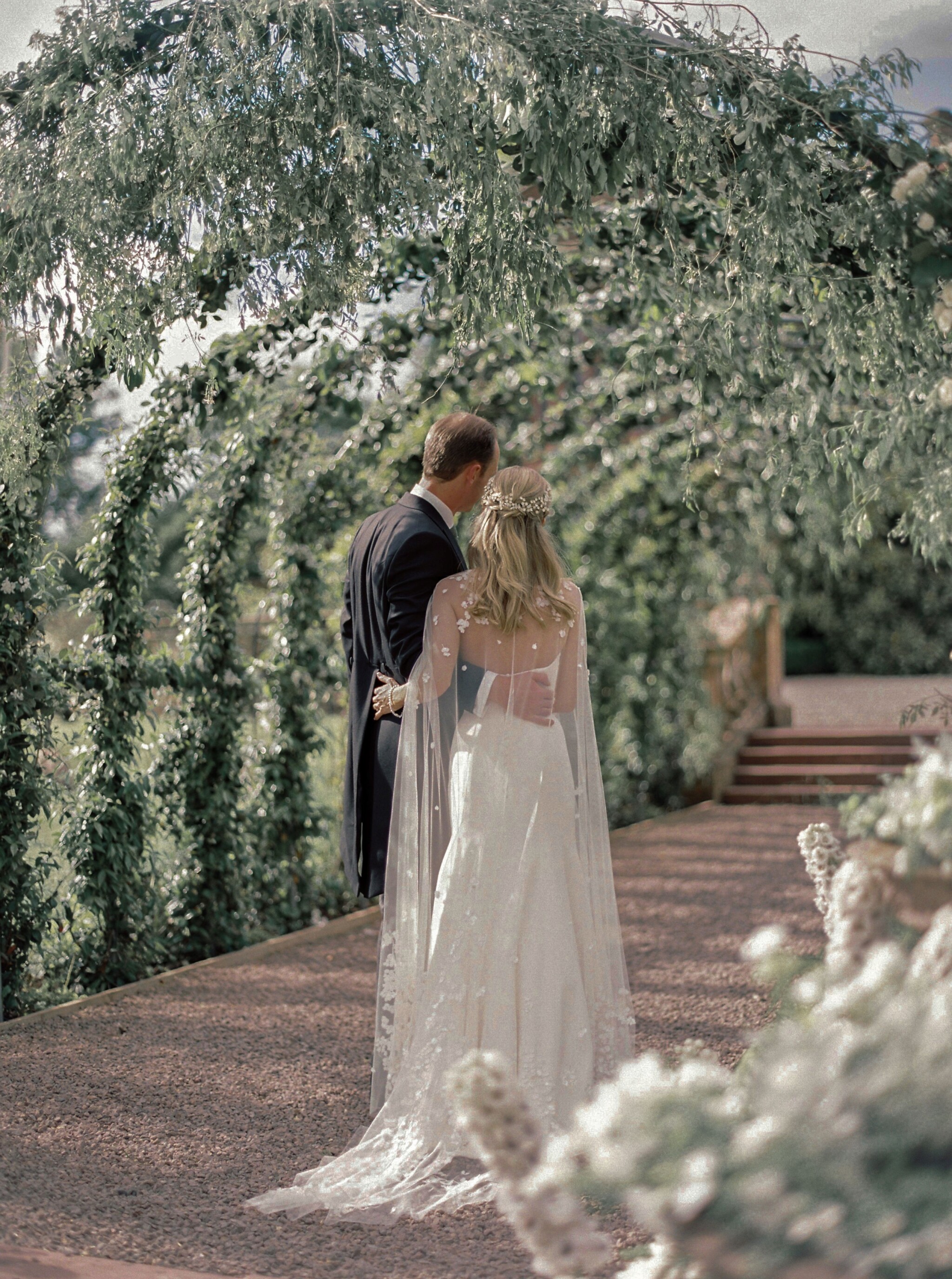 Phillipa Lepley Couture Real Bride Charis Bespoke Cape Veil