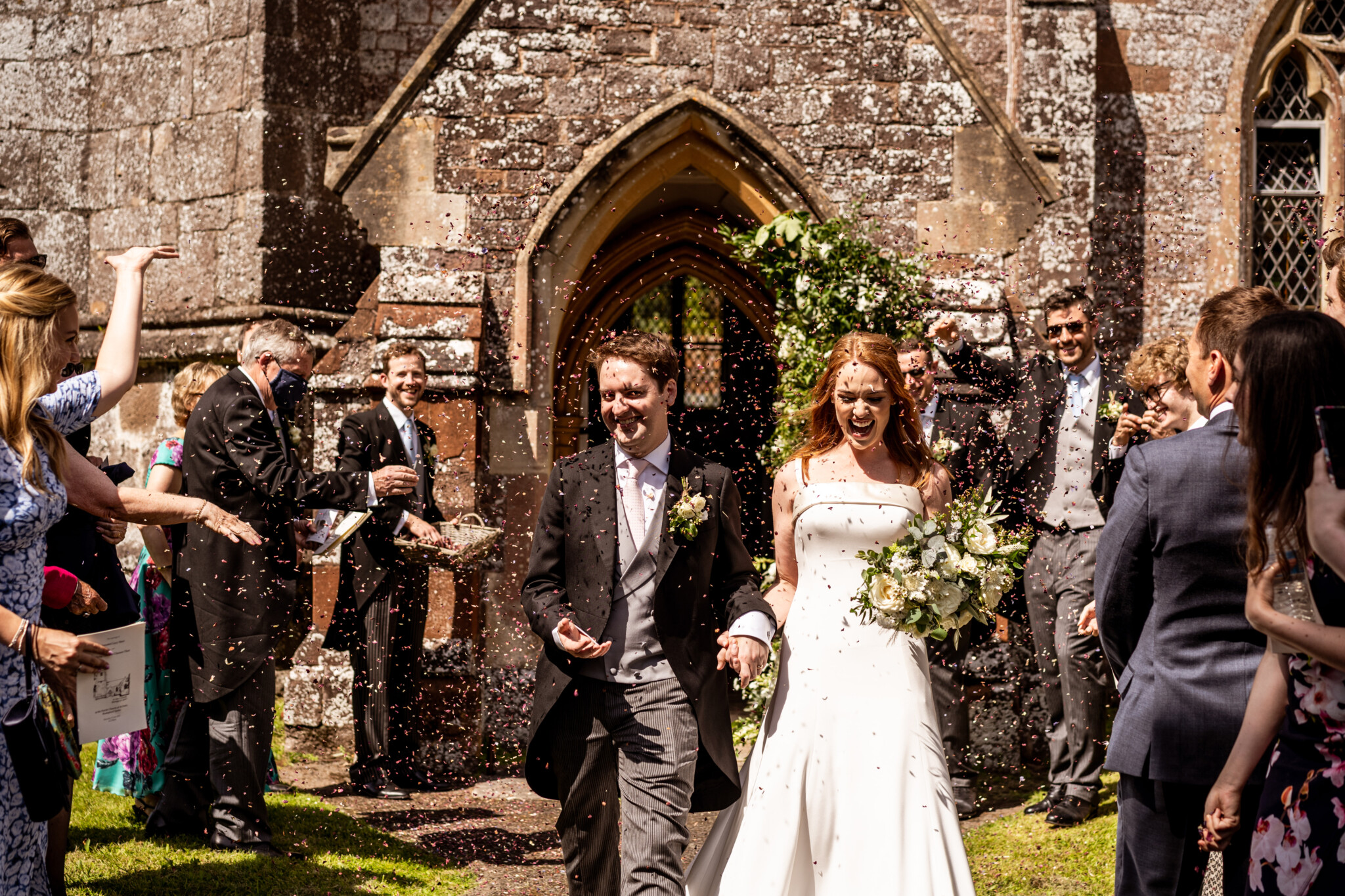 Phillipa Lepley Couture Real Bride Annabel Crepe Wedding Dress