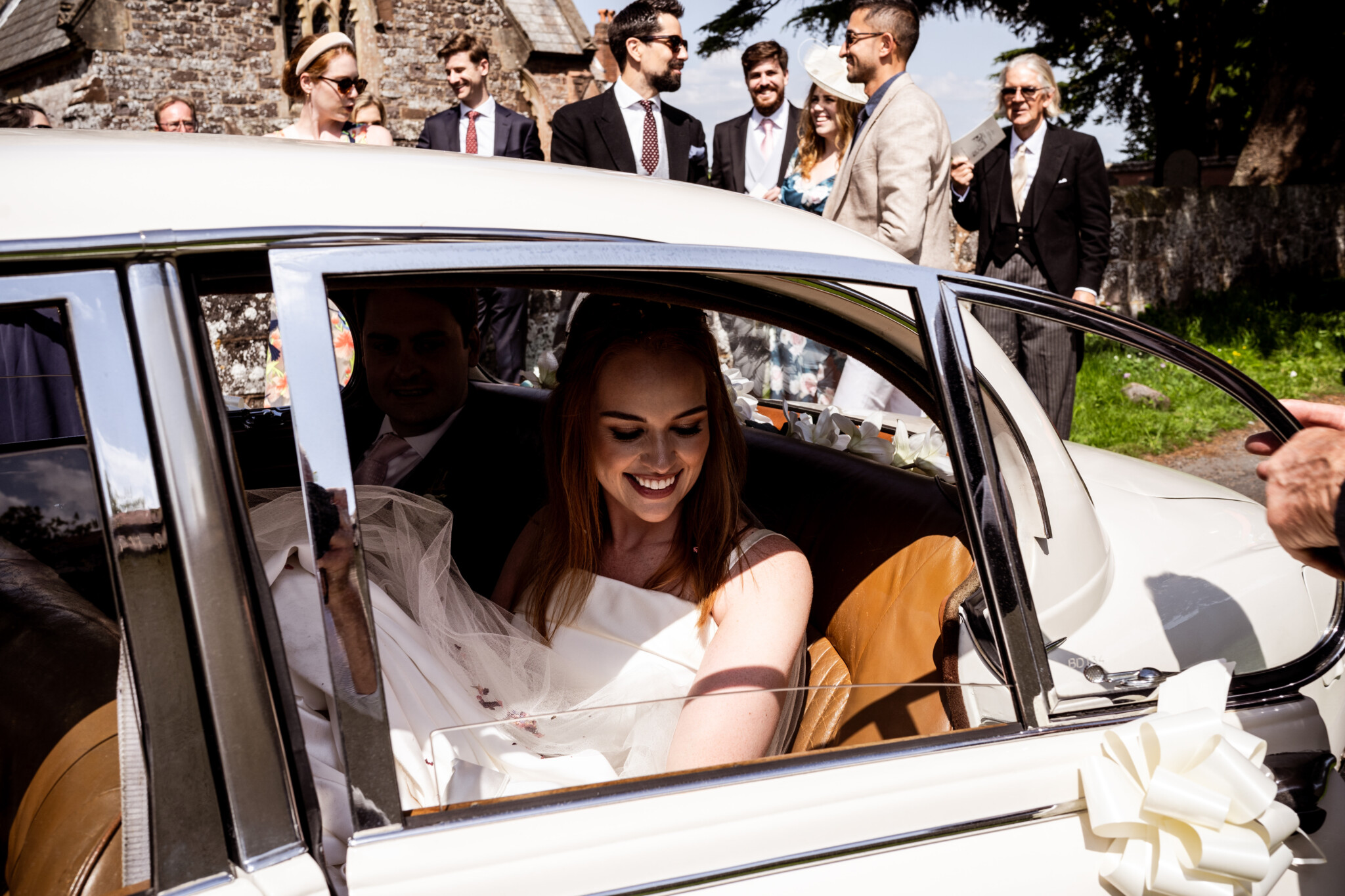 Phillipa Lepley Couture Real Bride Annabel Crepe Wedding Dress