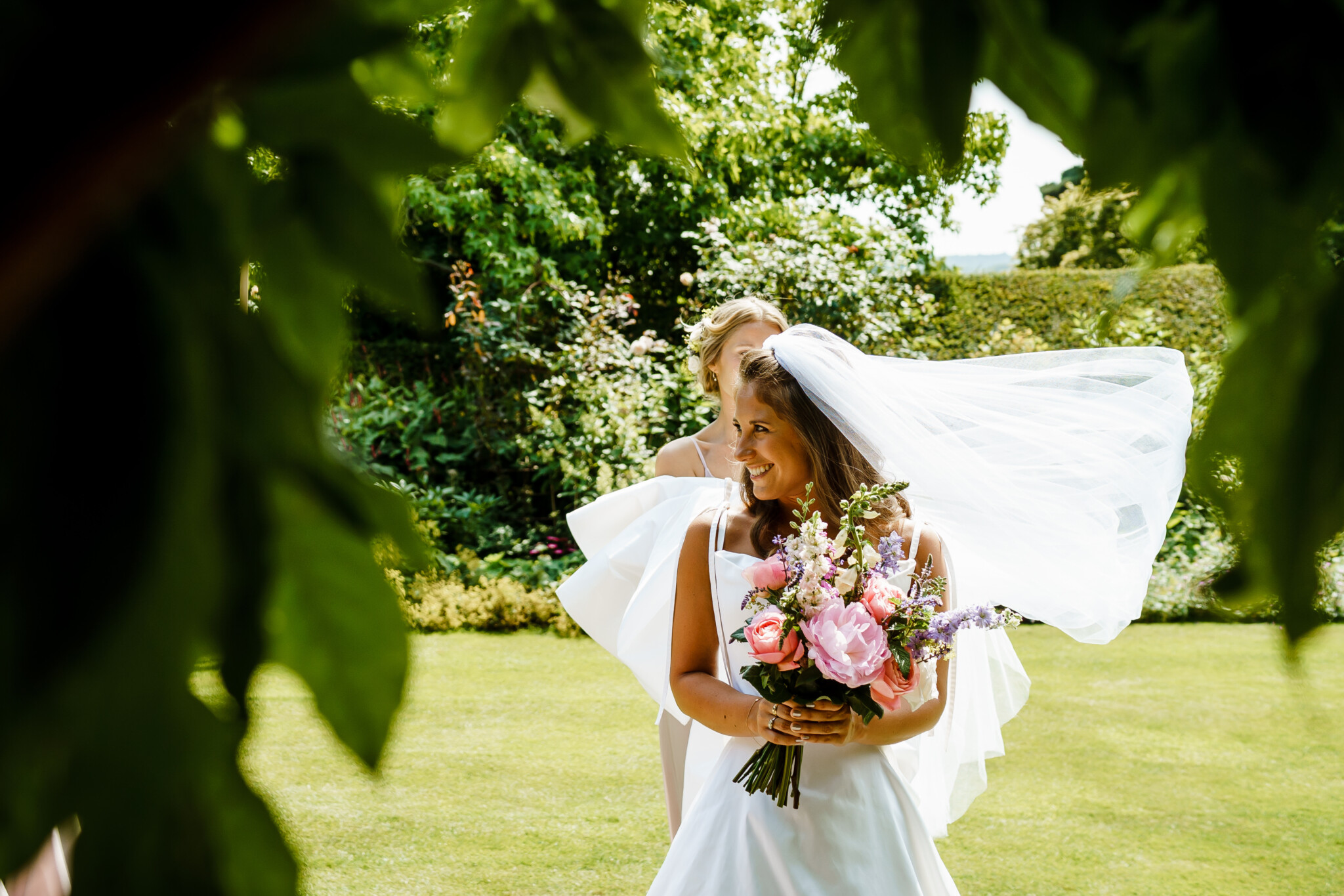 Phillipa Lepley Couture Real Bride Anna Toulouse Taffeta Bow Veil