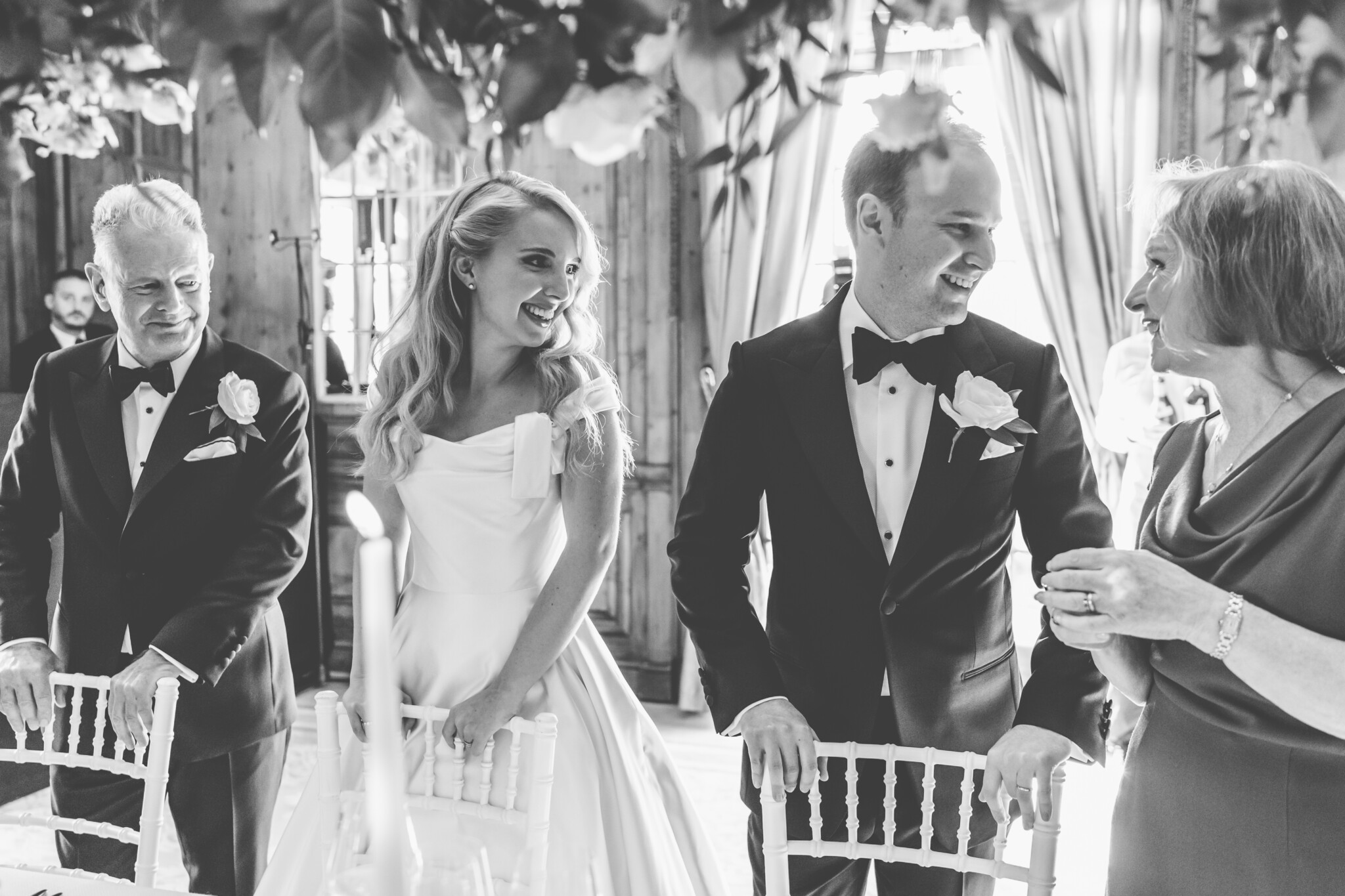 Phillipa Lepley Couture Real Bride Rebecca Duchess Satin Off The Shoulder Neckline Tied With Shoulder Bow On One Side