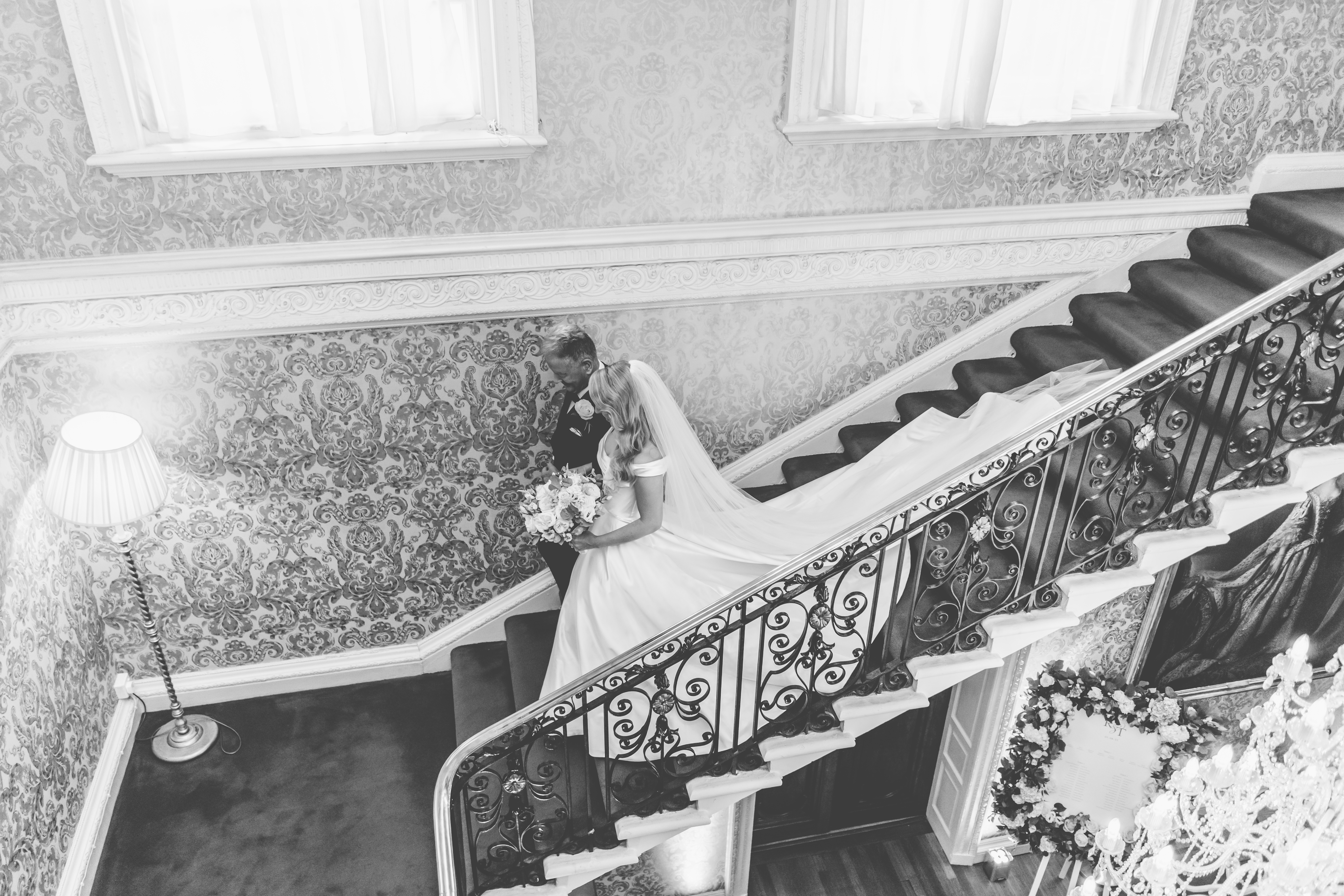 Phillipa Lepley Couture Real Bride Rebecca Duchess Satin Off The Shoulder Neckline Tied With Shoulder Bow On One Side