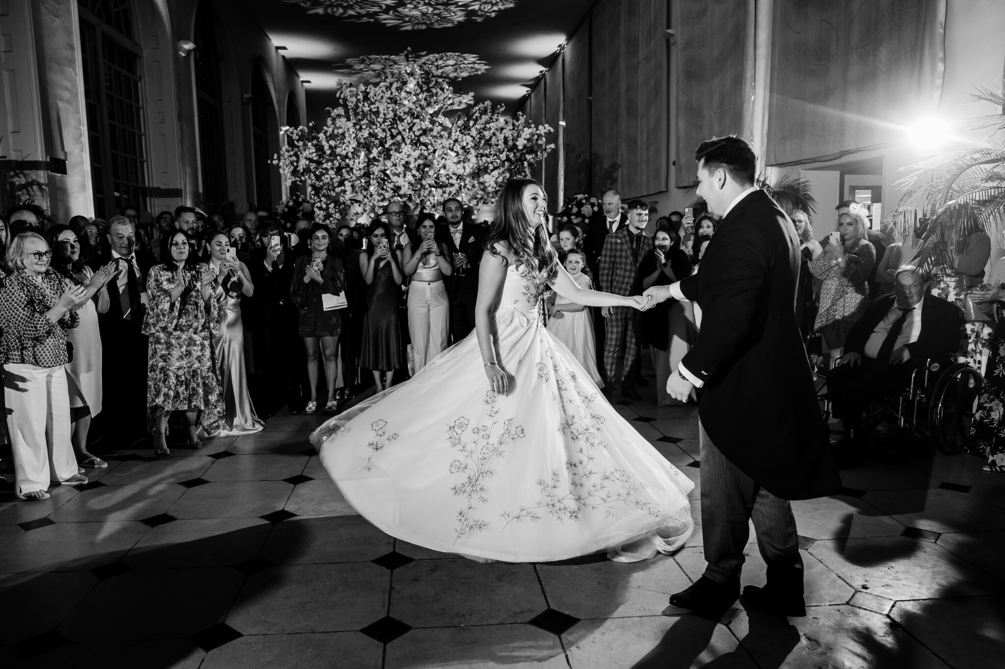 Phillipa Lepley Bride Charlotte Corseted Toulouse Japanese Anemone Embroidered Removable Tulle Top