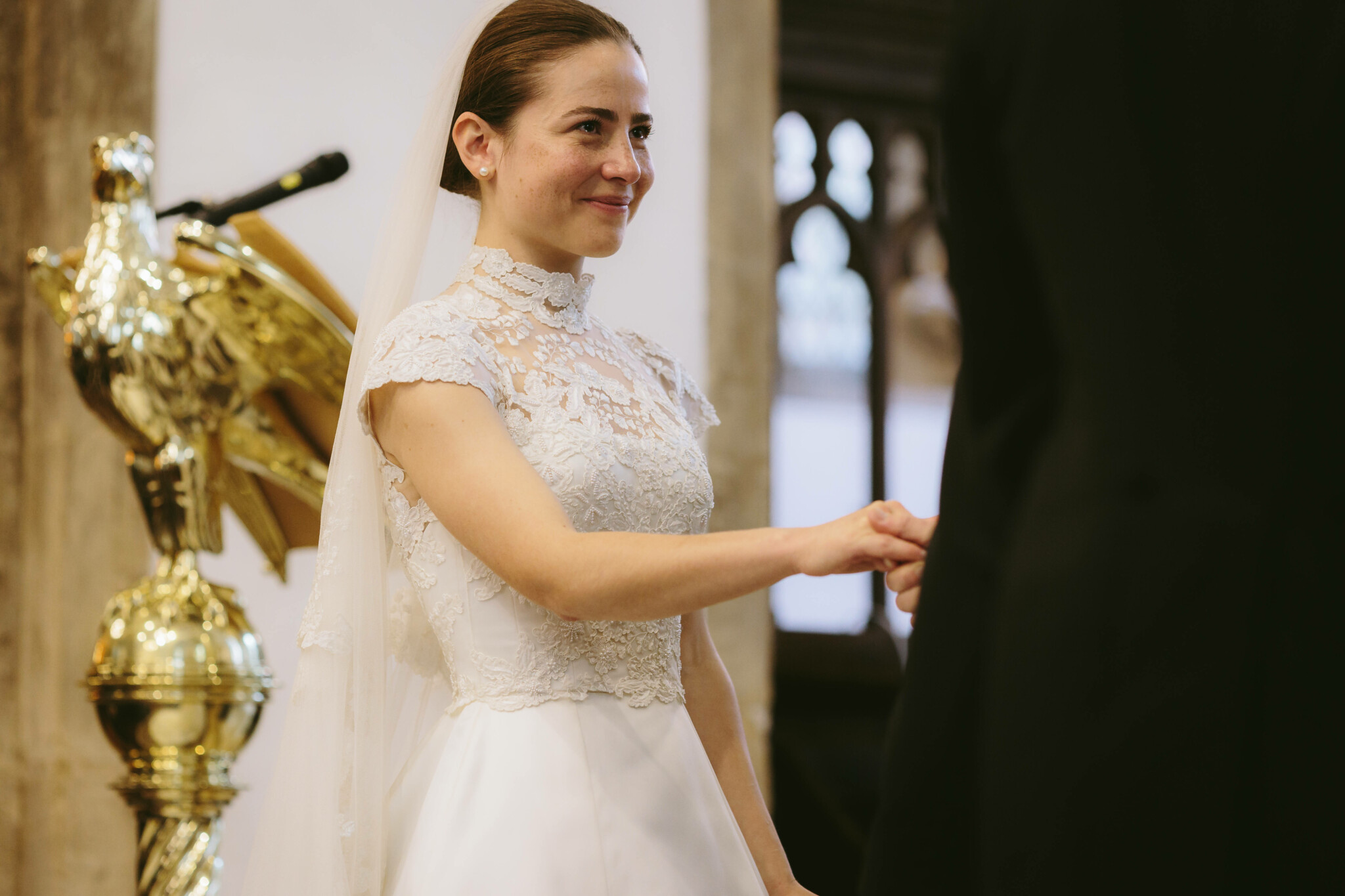 Phillipa Lepley Bride Eirian Corseted Margaux Maiden’s Fern Bespoke Sweetpea Motif Marguax Veil Initials