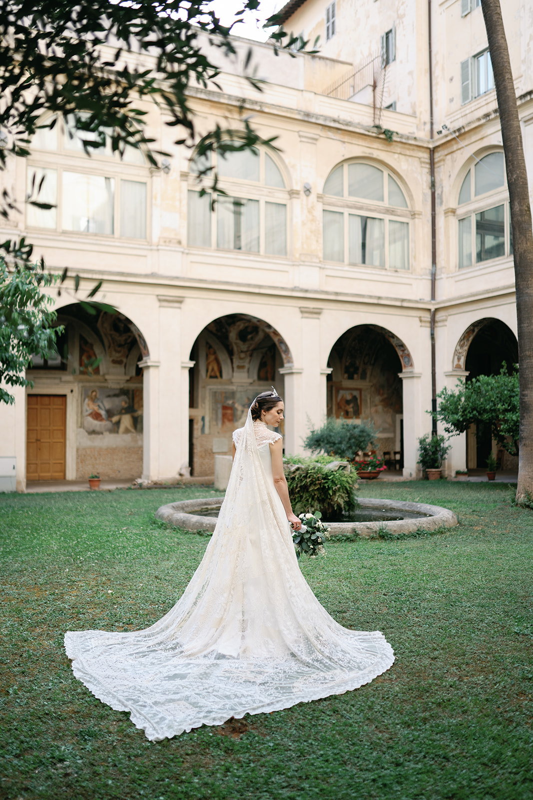 Phillipa Lepley Bride Allegra Corseted Monte Carlo Lineaire Hand Embellished Tulle Yoke