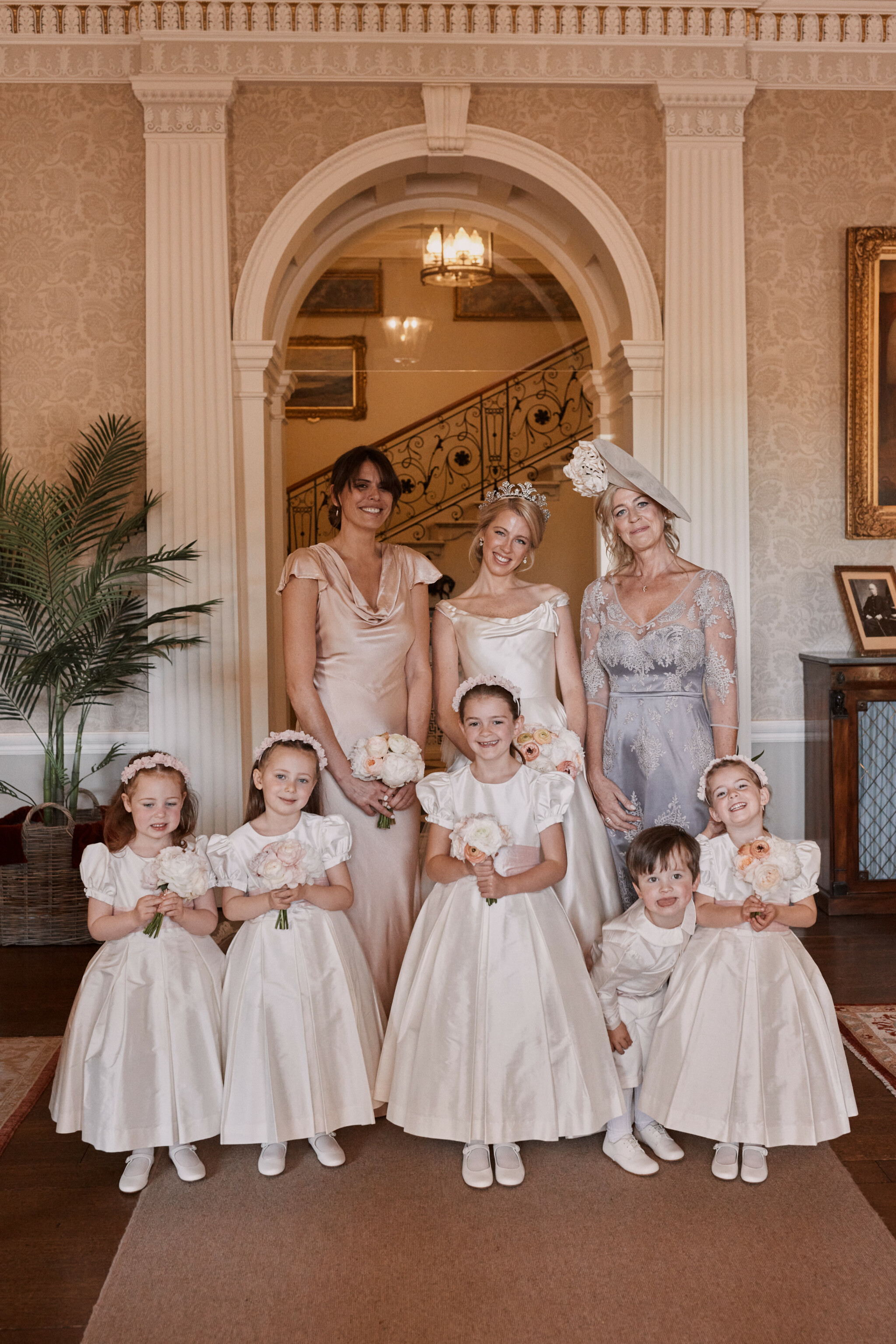 Phillipa Lepley Bride Corseted Ivory Duchess Satin Off The Shoulder Couture Dress Asymetric Bow