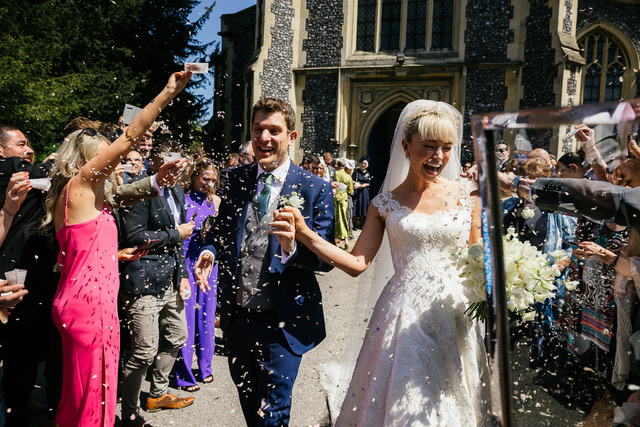 Phillipa Lepley Bride Megan Baby Olinda Mixed Briar Roses Plain Two Tier Silk Veil