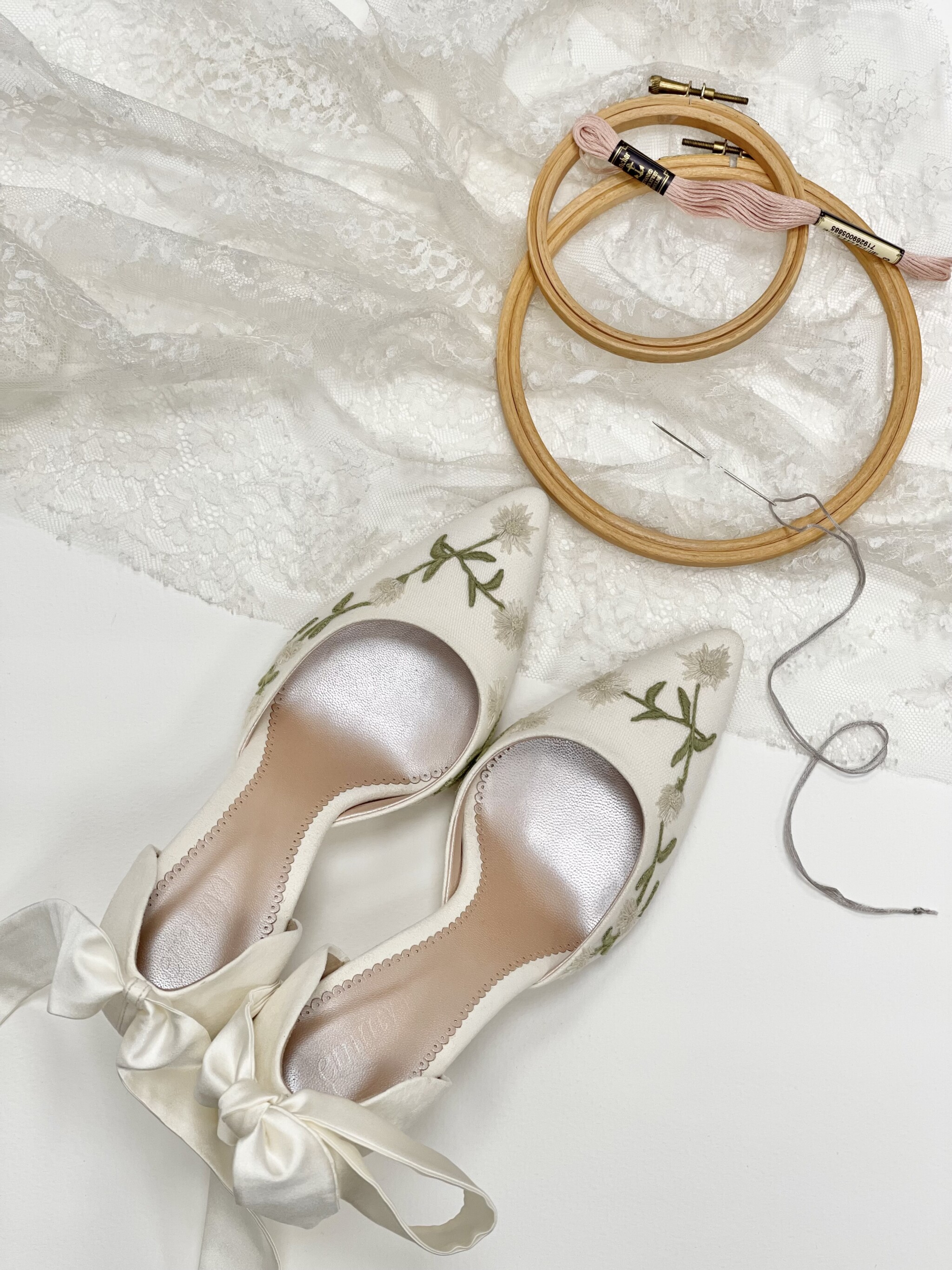 Phillipa Lepley Emmy London Collaboration Embroidered Shoes