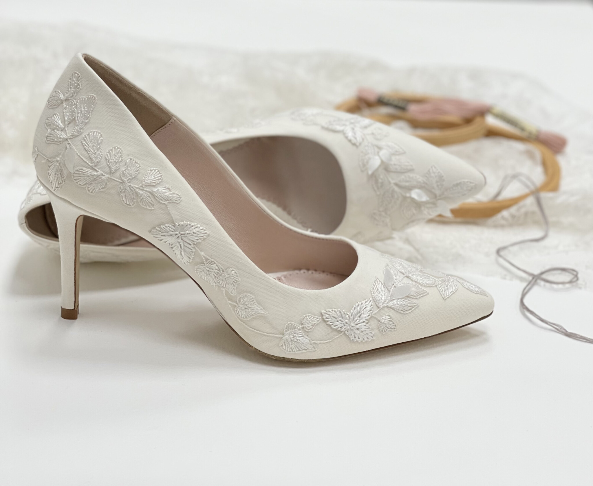 Phillipa Lepley Emmy London Collaboration Embroidered Shoes