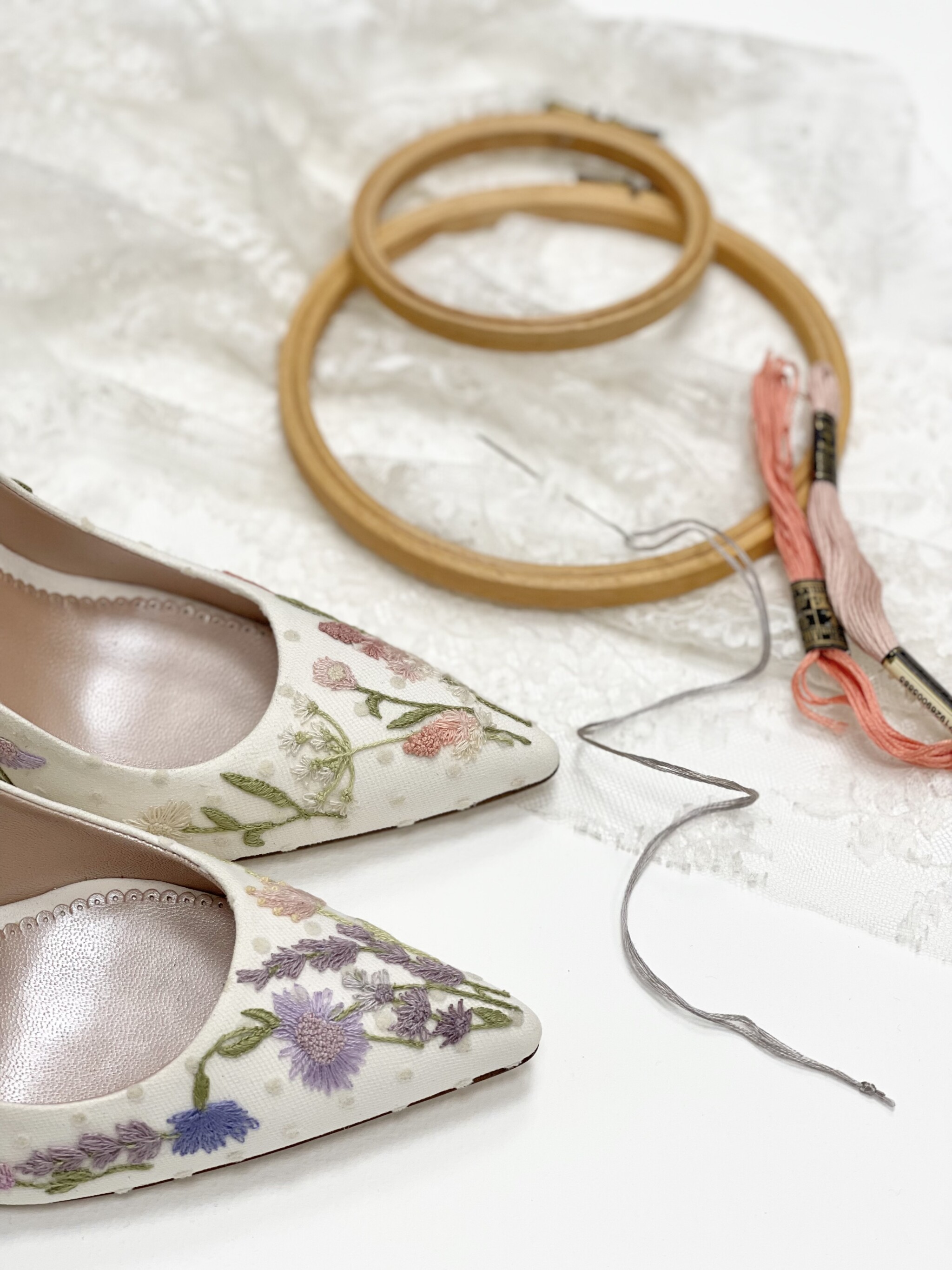 Phillipa Lepley Emmy London Collaboration Embroidered Shoes