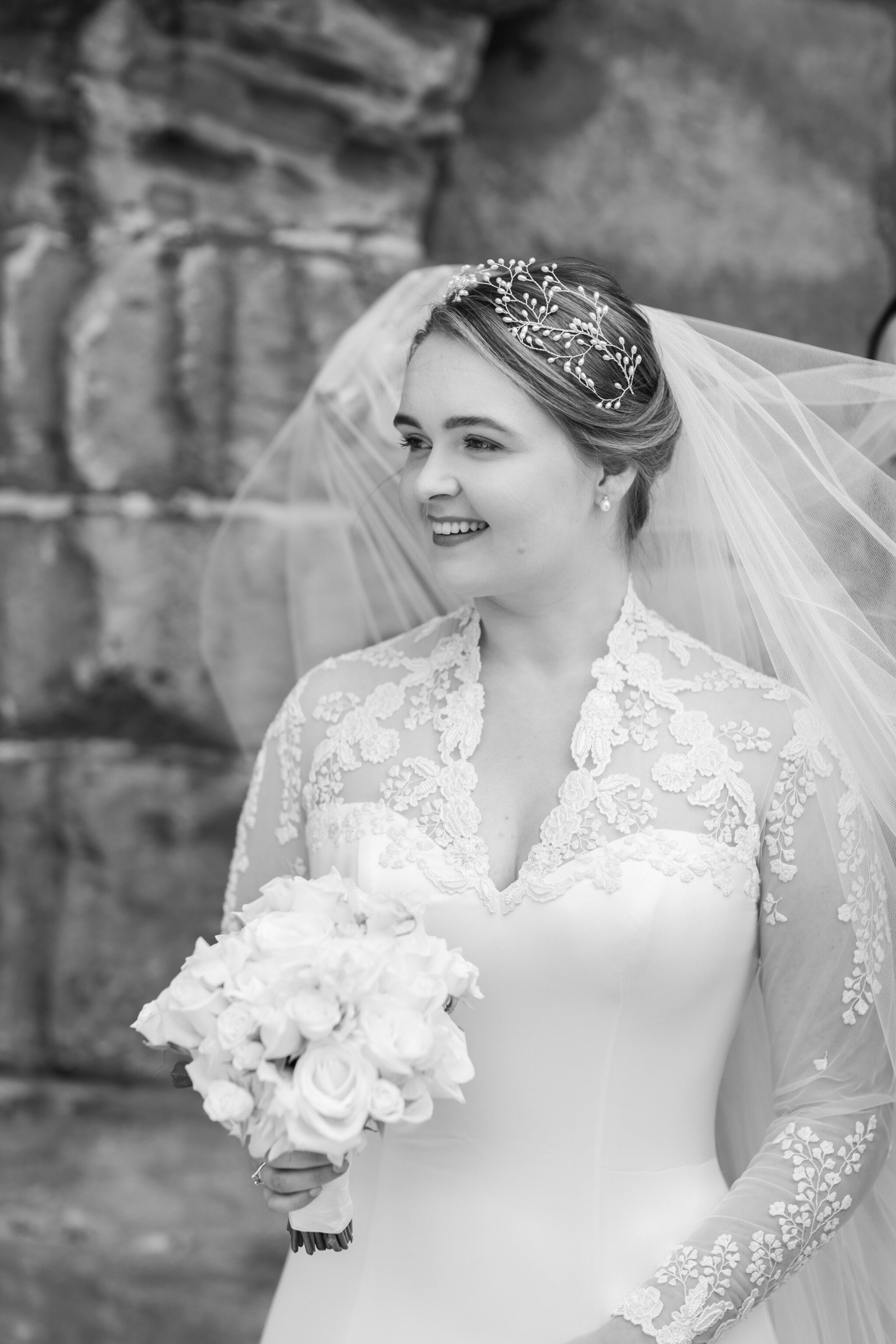 Phillipa Lepley Bride Eilidh Bespoke Embroidered long Sleeve Wedding Gown