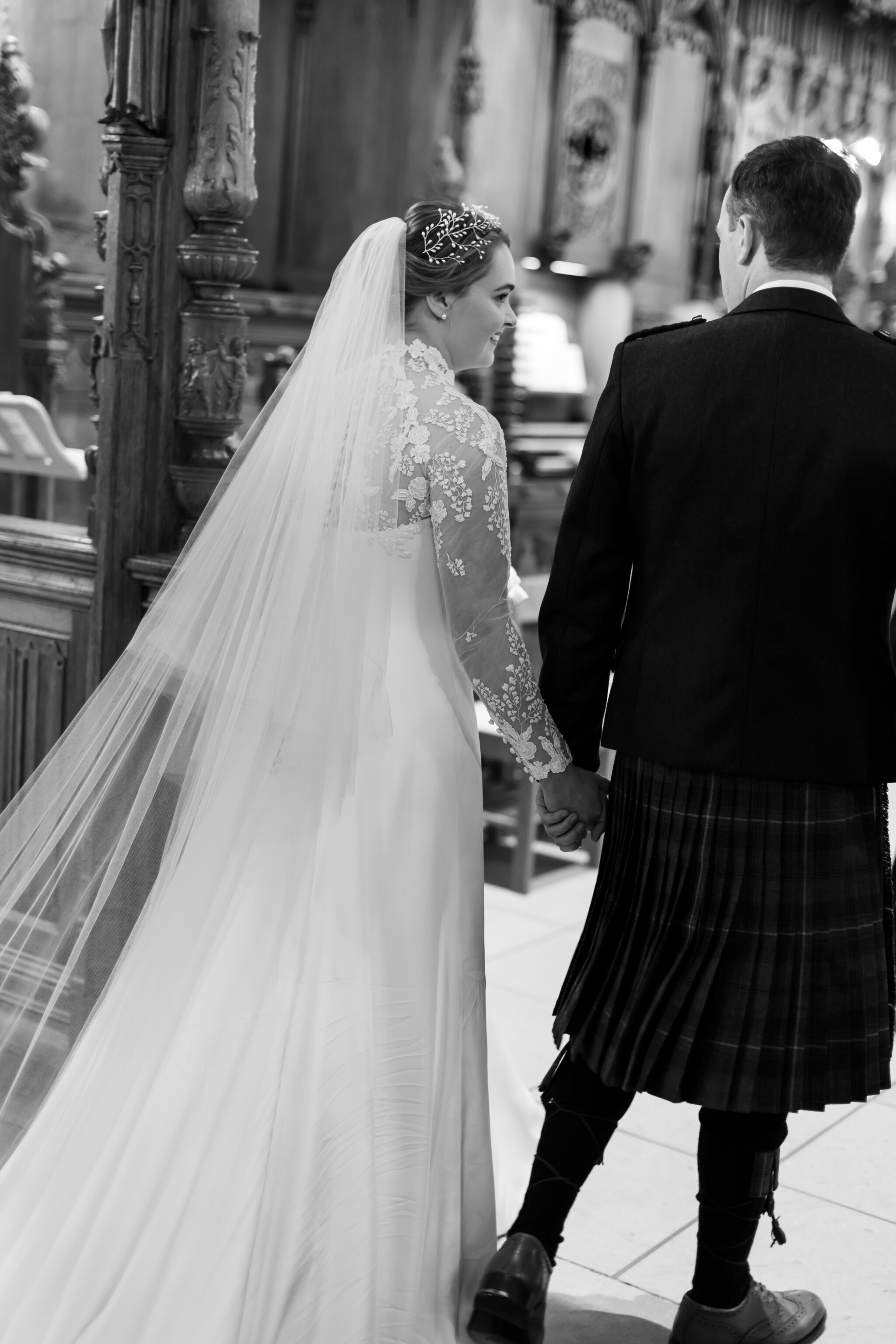 Phillipa Lepley Bride Eilidh Bespoke Embroidered long Sleeve Wedding Gown