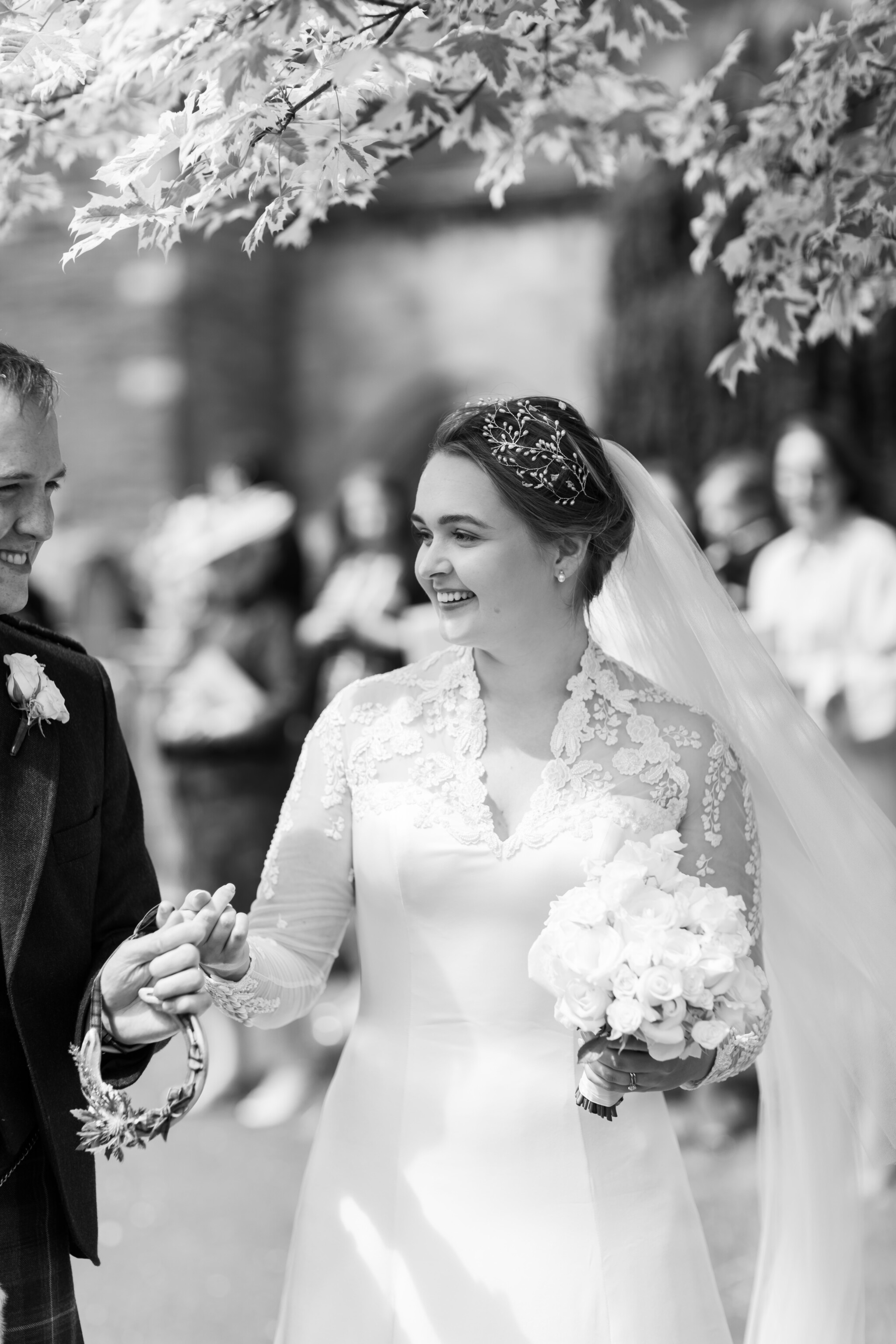 Phillipa Lepley Bride Eilidh Bespoke Embroidered long Sleeve Wedding Gown