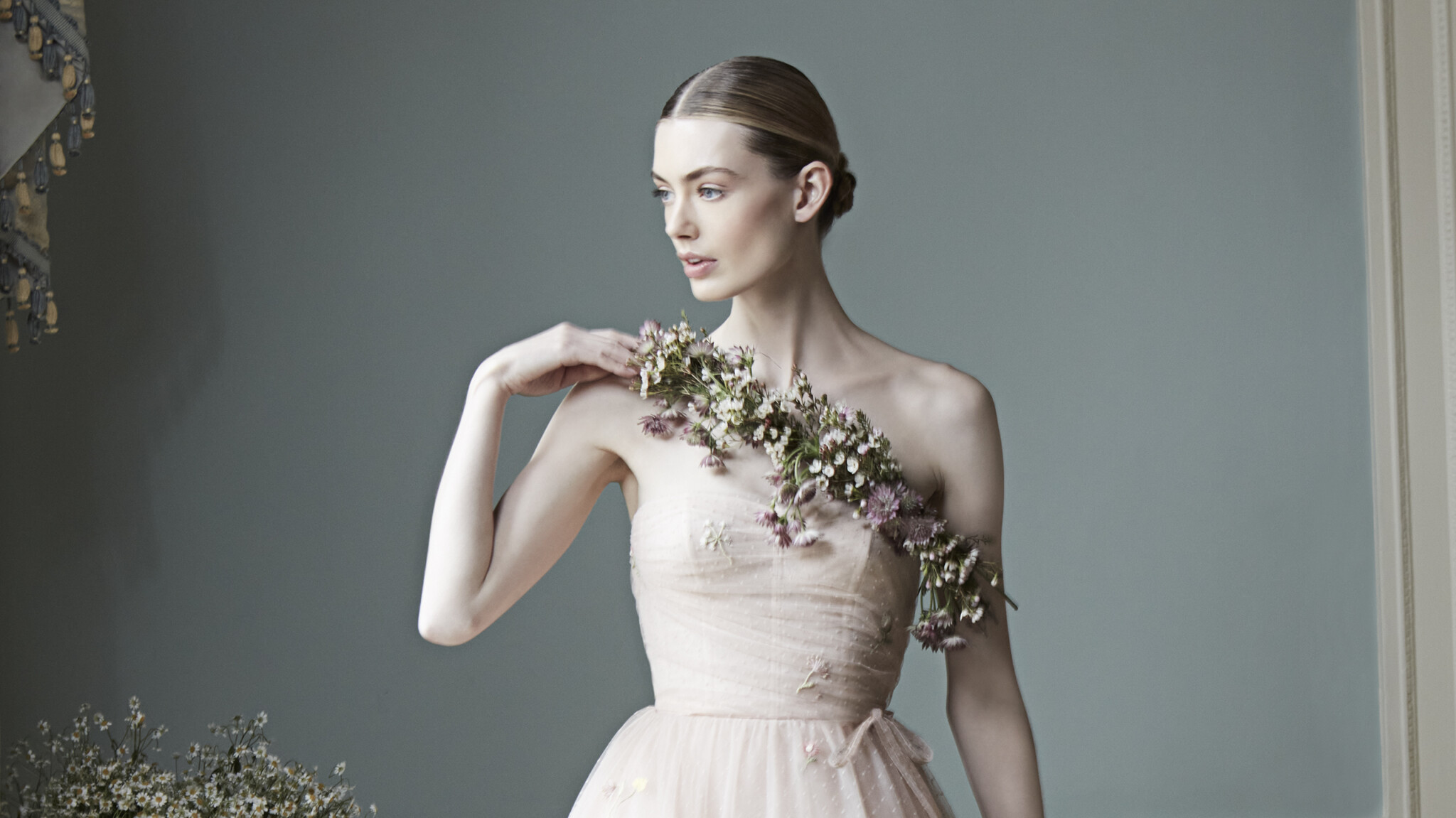 Phillipa Lepley Couture Eveningwear The Meadow Corset And Skirt