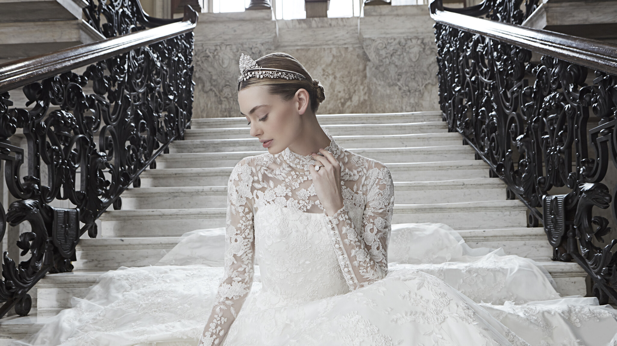 Phillipa Lepley Couture Wedding Dress Marielle Fuschia Iris