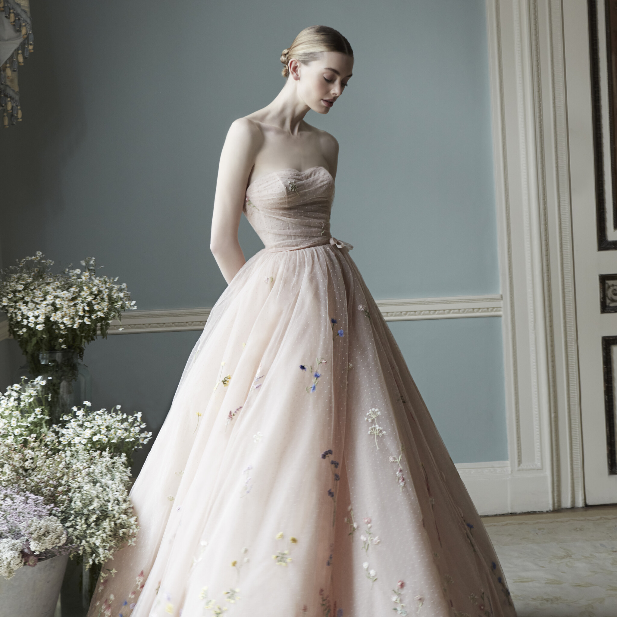 Phillipa Lepley Couture Eveningwear The Meadow Corset And Skirt