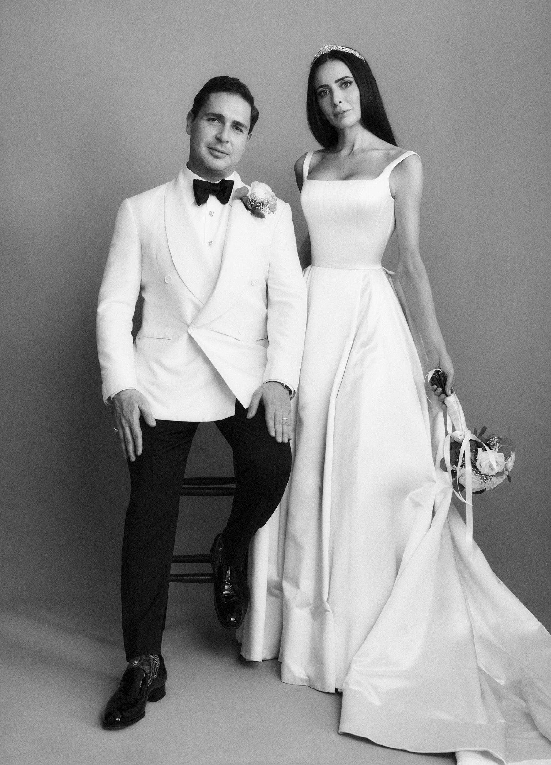 Phillipa Lepley Bride Polly-Anna Duchess Satin Square Neckline