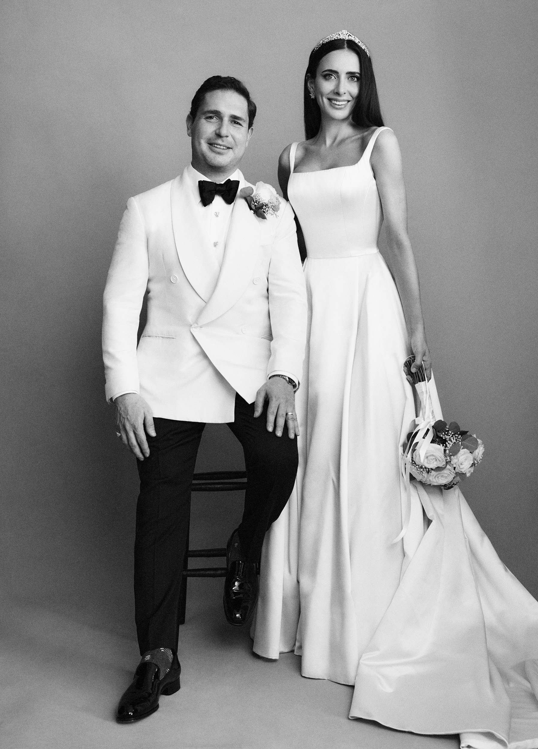 Phillipa Lepley Bride Polly-Anna Duchess Satin Square Neckline