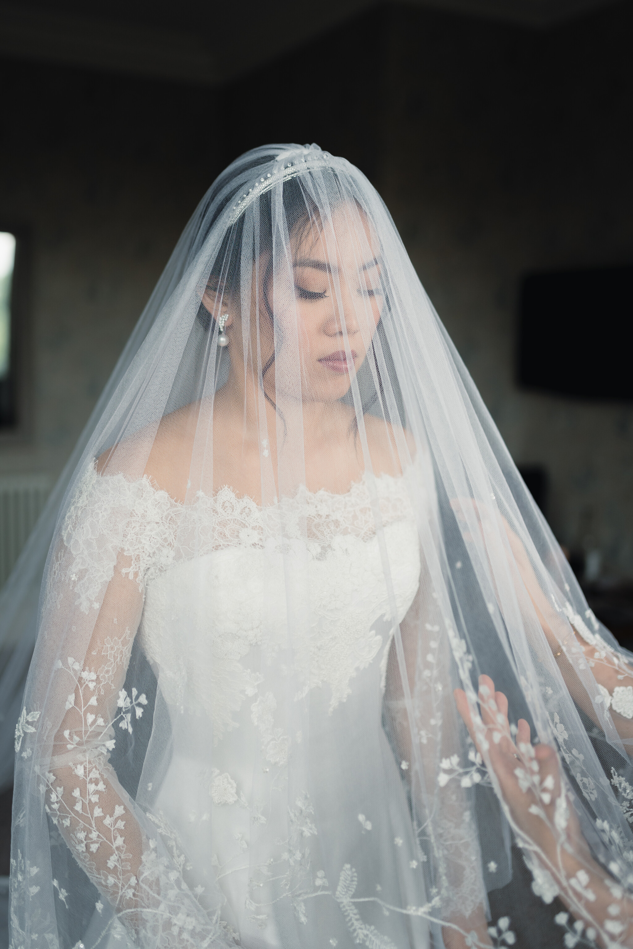 Phillipa Lepley Bride Johannah Bespoke Off The Shoulder Dress