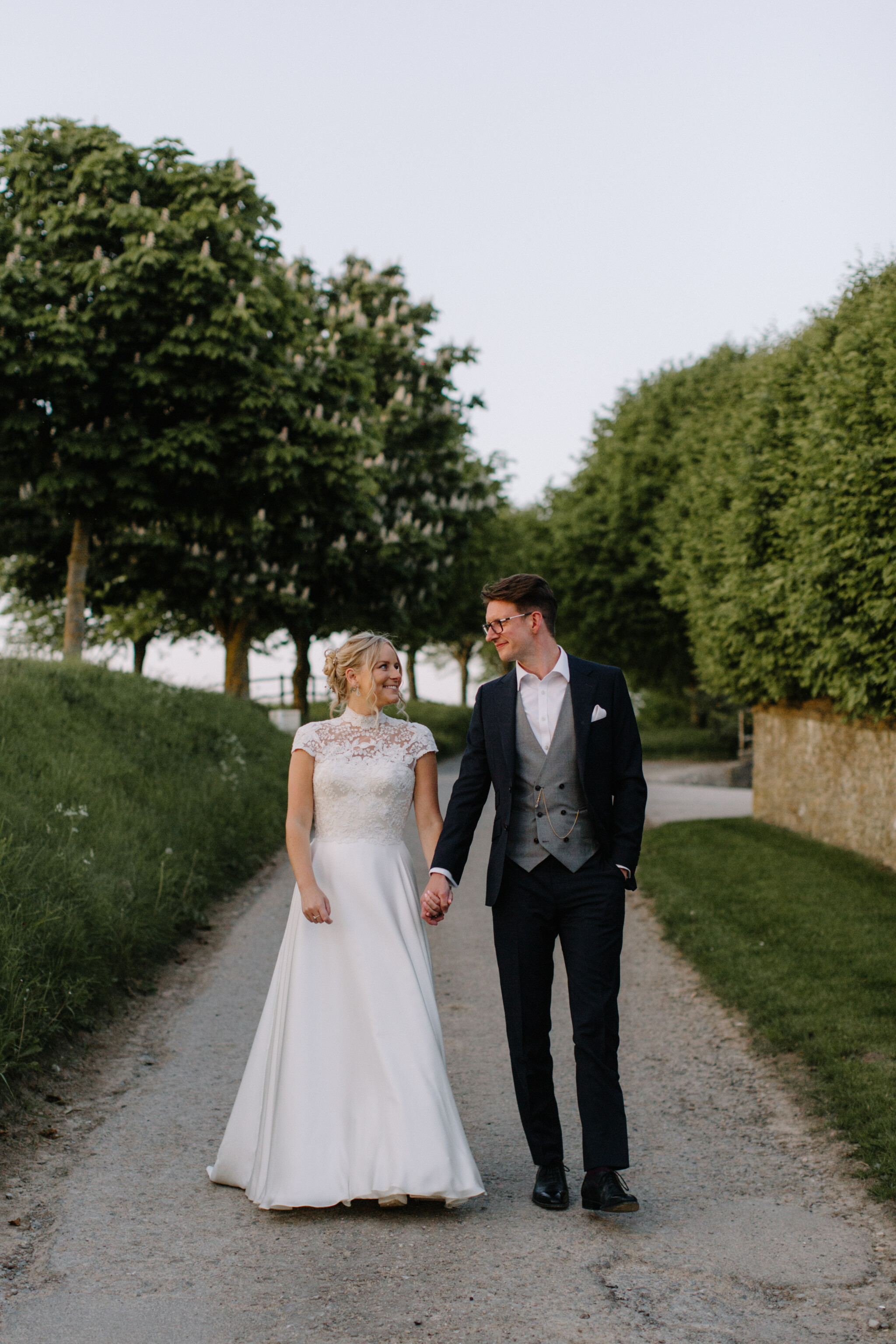 Phillipa Lepley Bride Tabitha High Neck Embroidered Wedding Dress Cap Sleeves