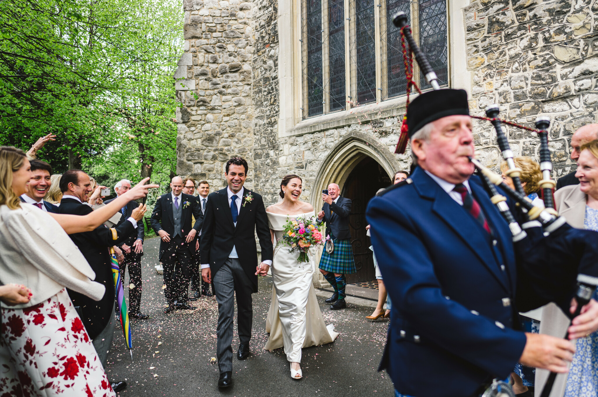 Phillipa Lepley Bride Georgina Off The Shoulder Duchess Satin Wedding Dress With Collar