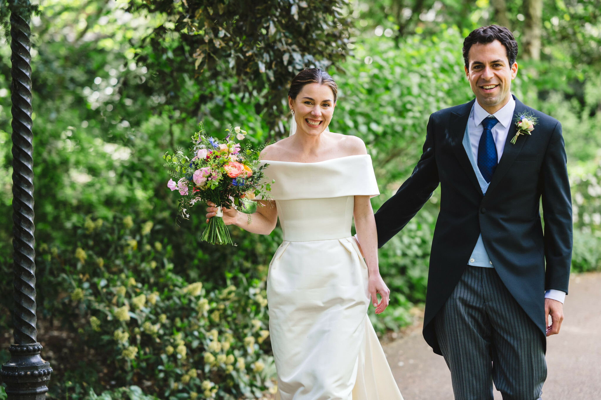 Phillipa Lepley Bride Georgina Off The Shoulder Duchess Satin Wedding Dress With Collar