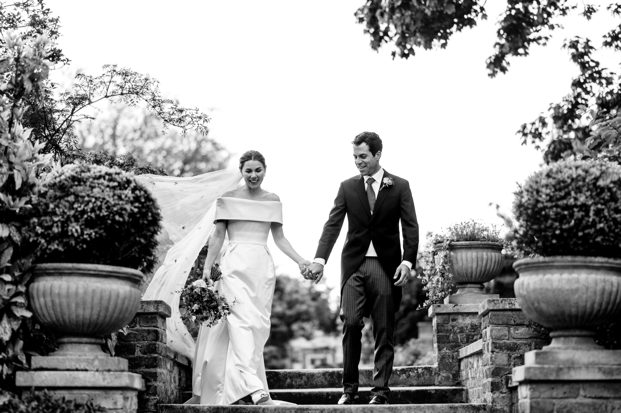 Phillipa Lepley Bride Georgina Off The Shoulder Duchess Satin Wedding Dress With Collar