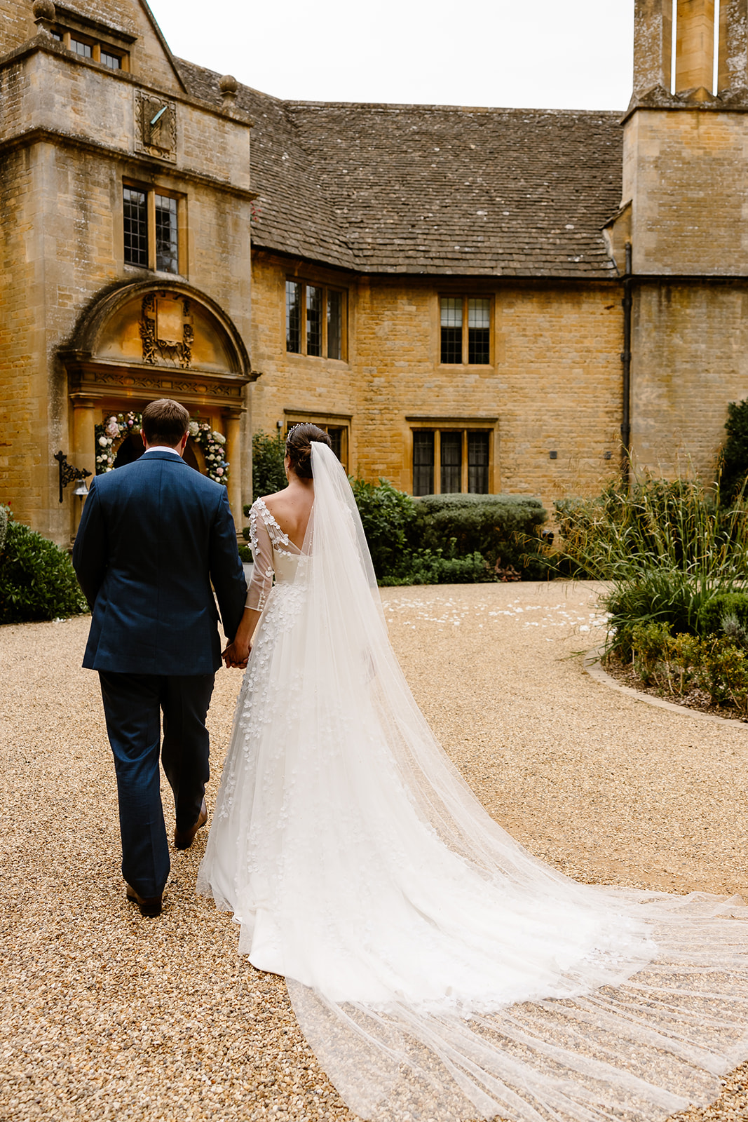 Phillipa Lepley Bride Lily Long Sleeve Embroidered Satin Wedding Dress