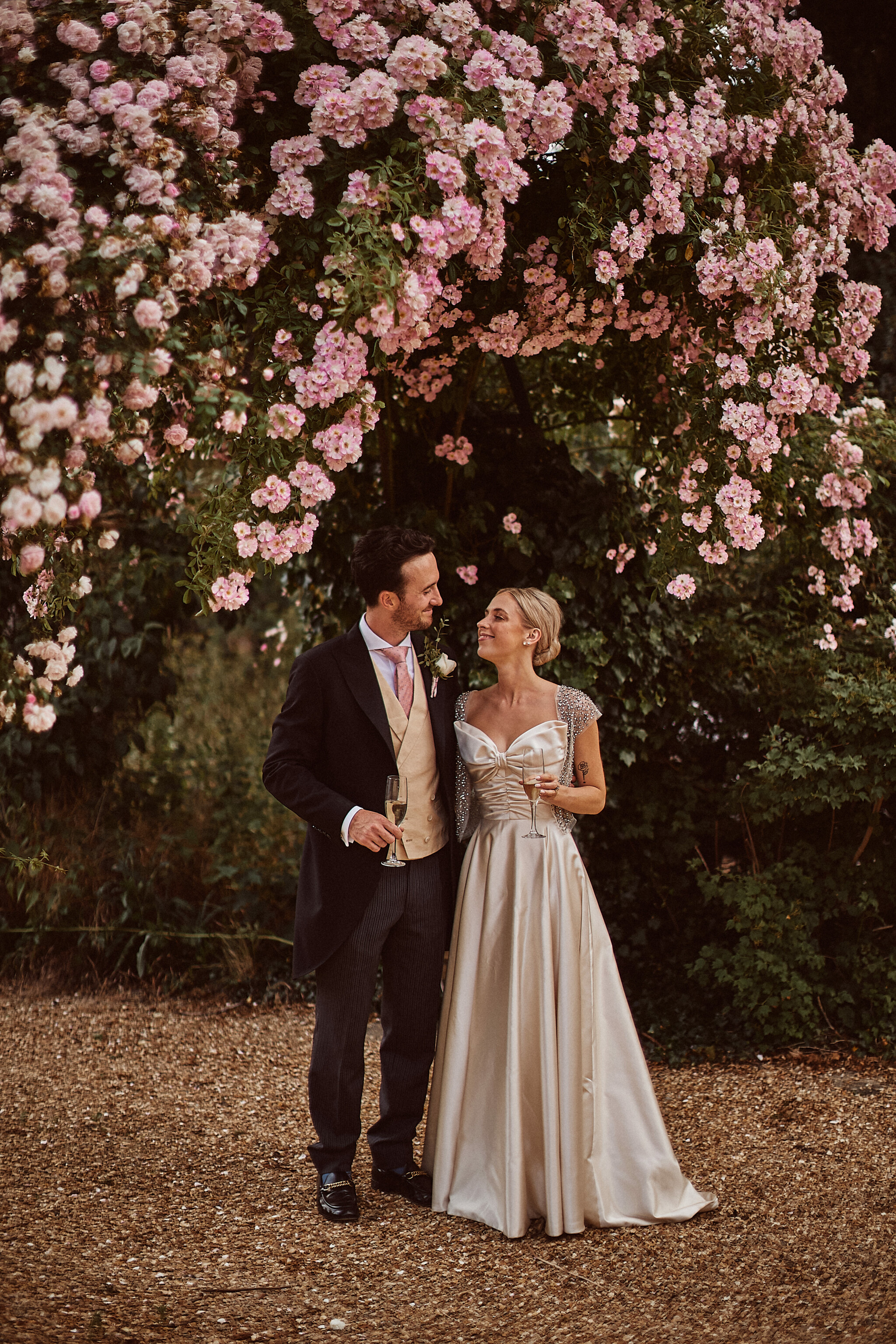 Phillipa Lepley Bride Talia Duchess Satin Bow Couture Wedding Dress