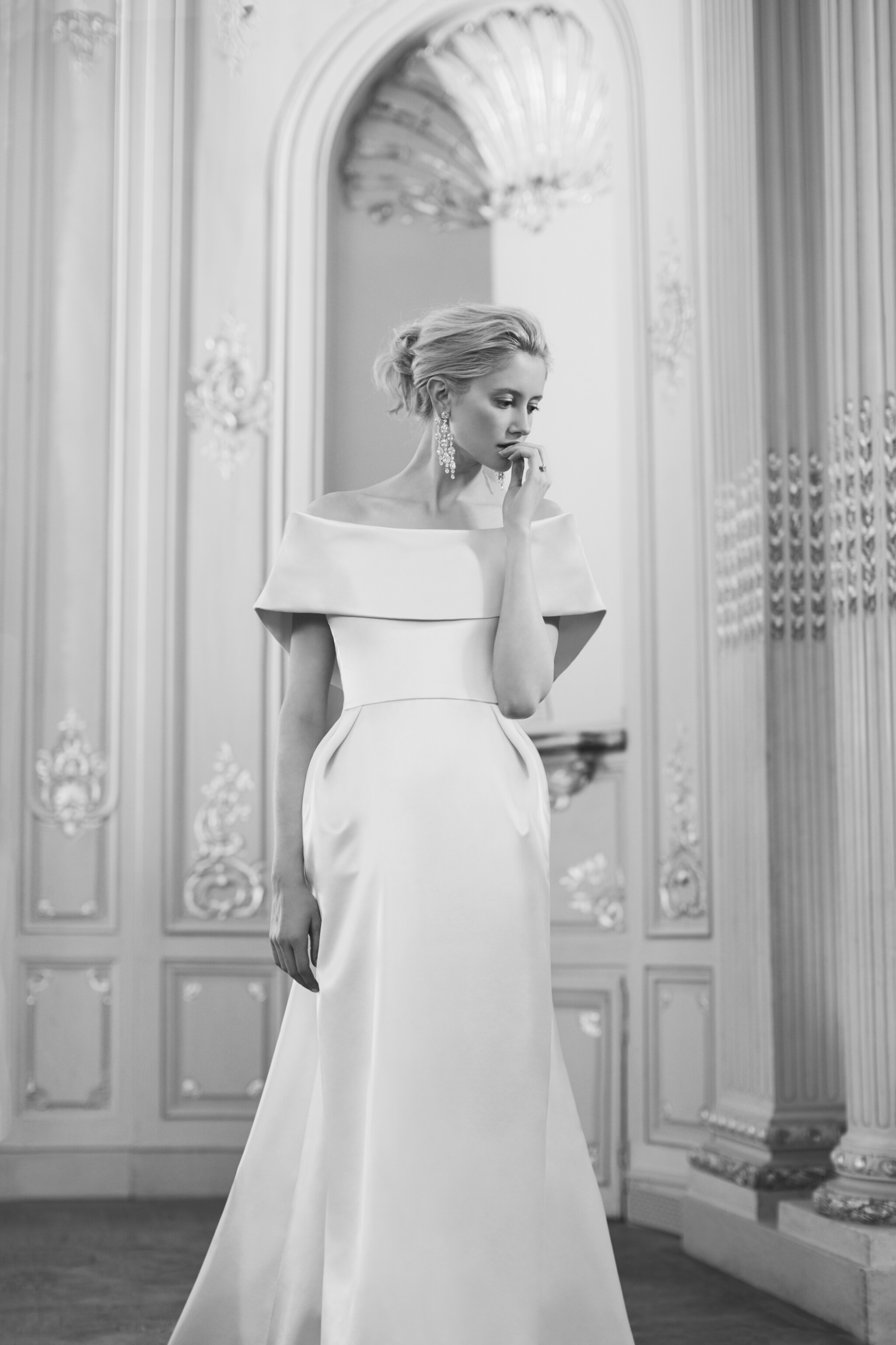 The Off-The-Shoulder Couture Wedding Dress