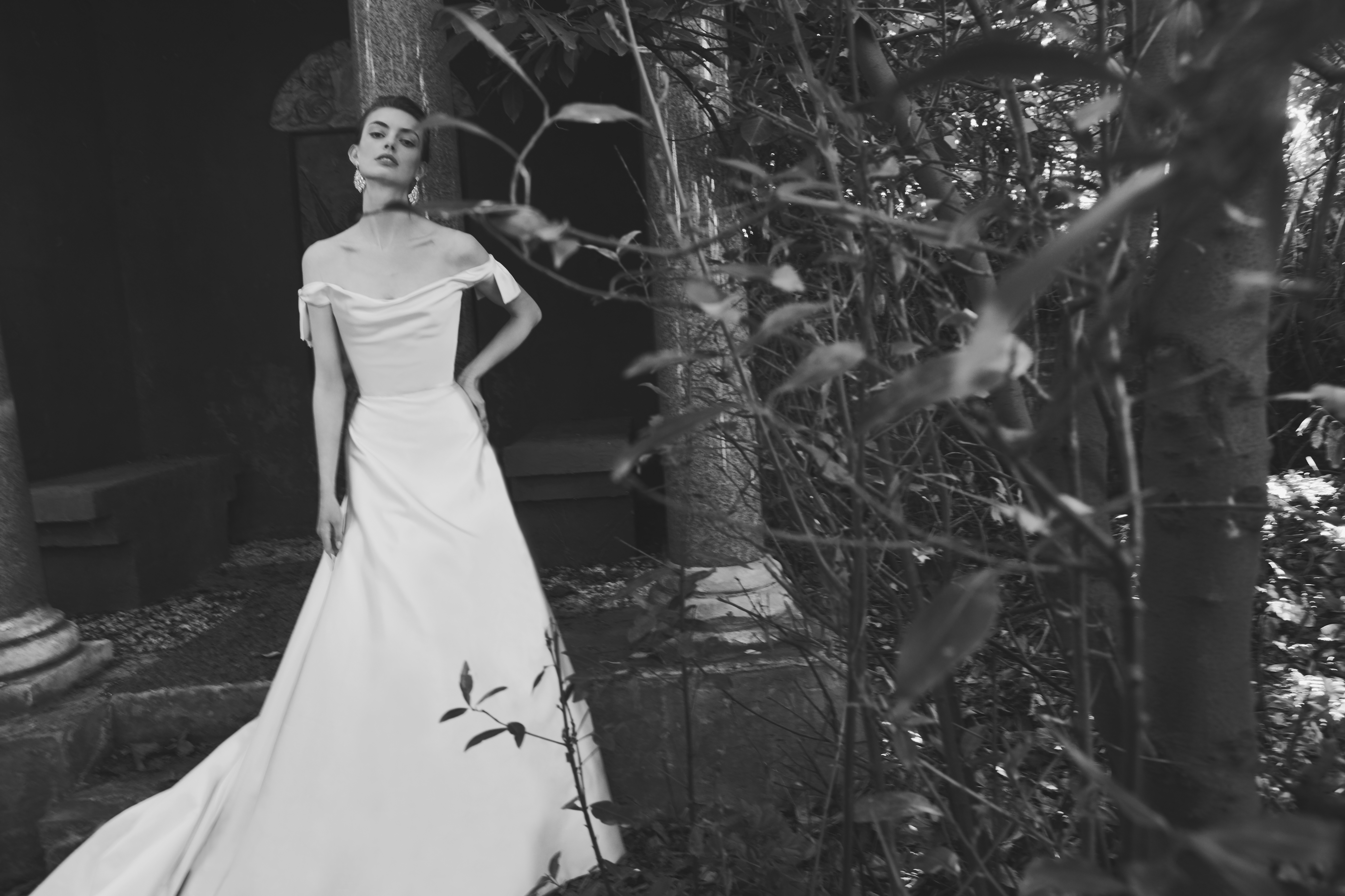 The Off-The-Shoulder Couture Wedding Dress