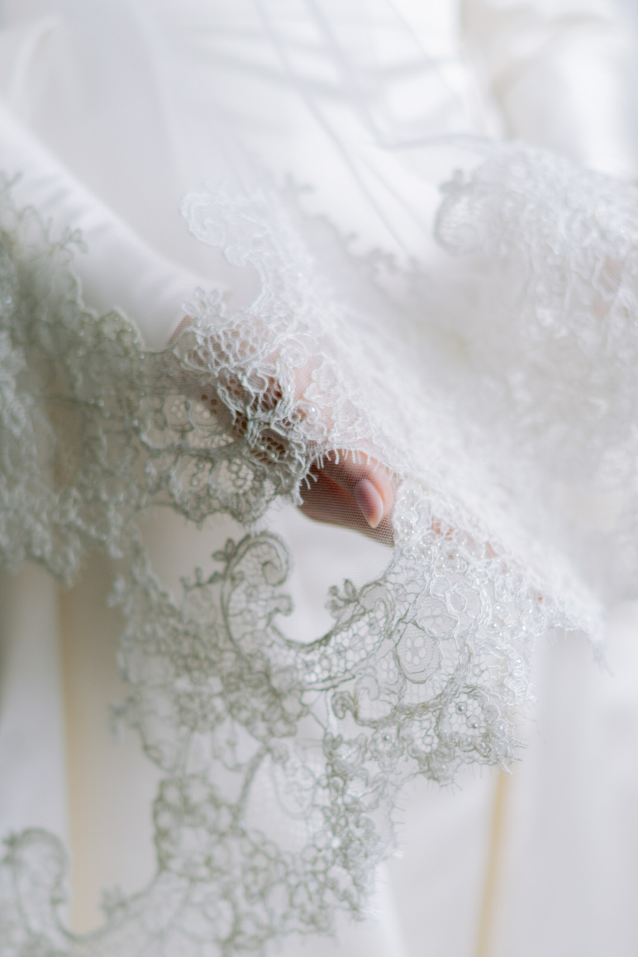 Phillipa Lepley Bride Maria Duchess Satin Square Neckline Wedding Dress Buttercup Lace Veil