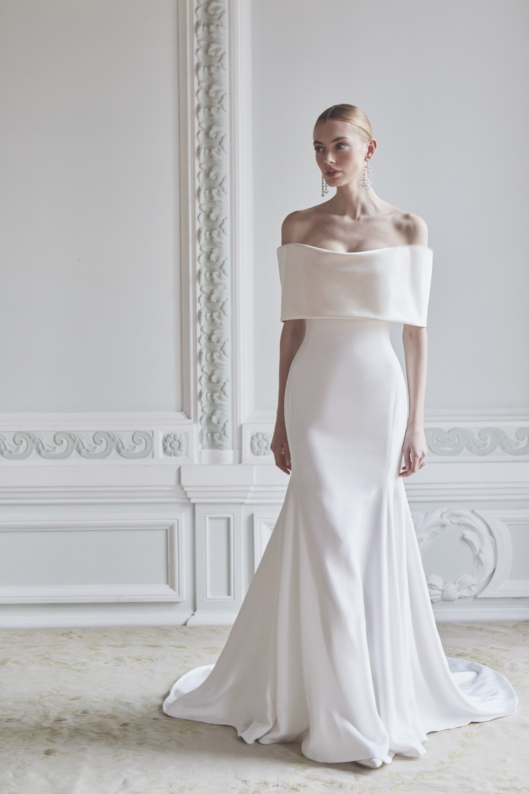The Off-The-Shoulder Couture Wedding Dress
