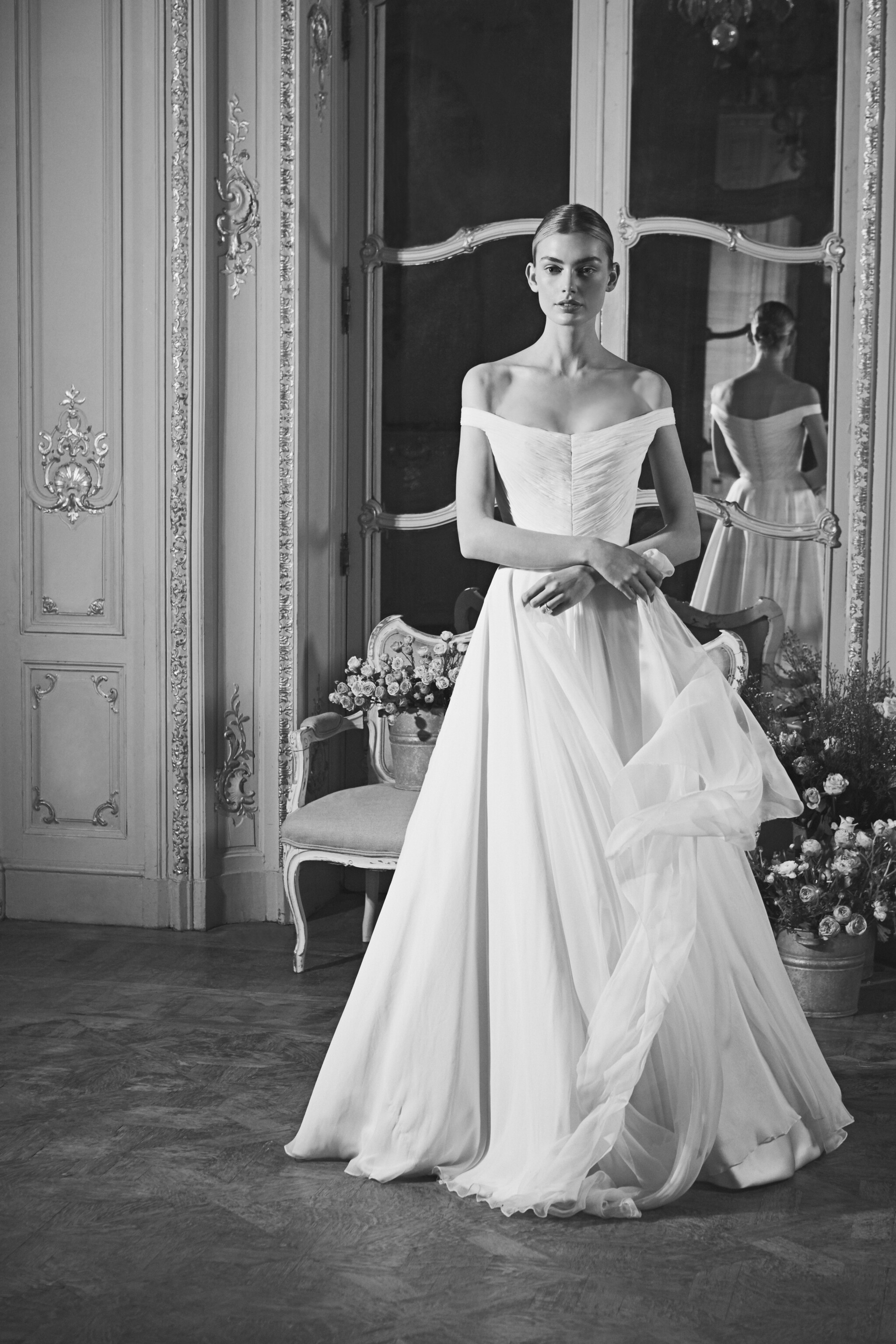 The Off-The-Shoulder Couture Wedding Dress