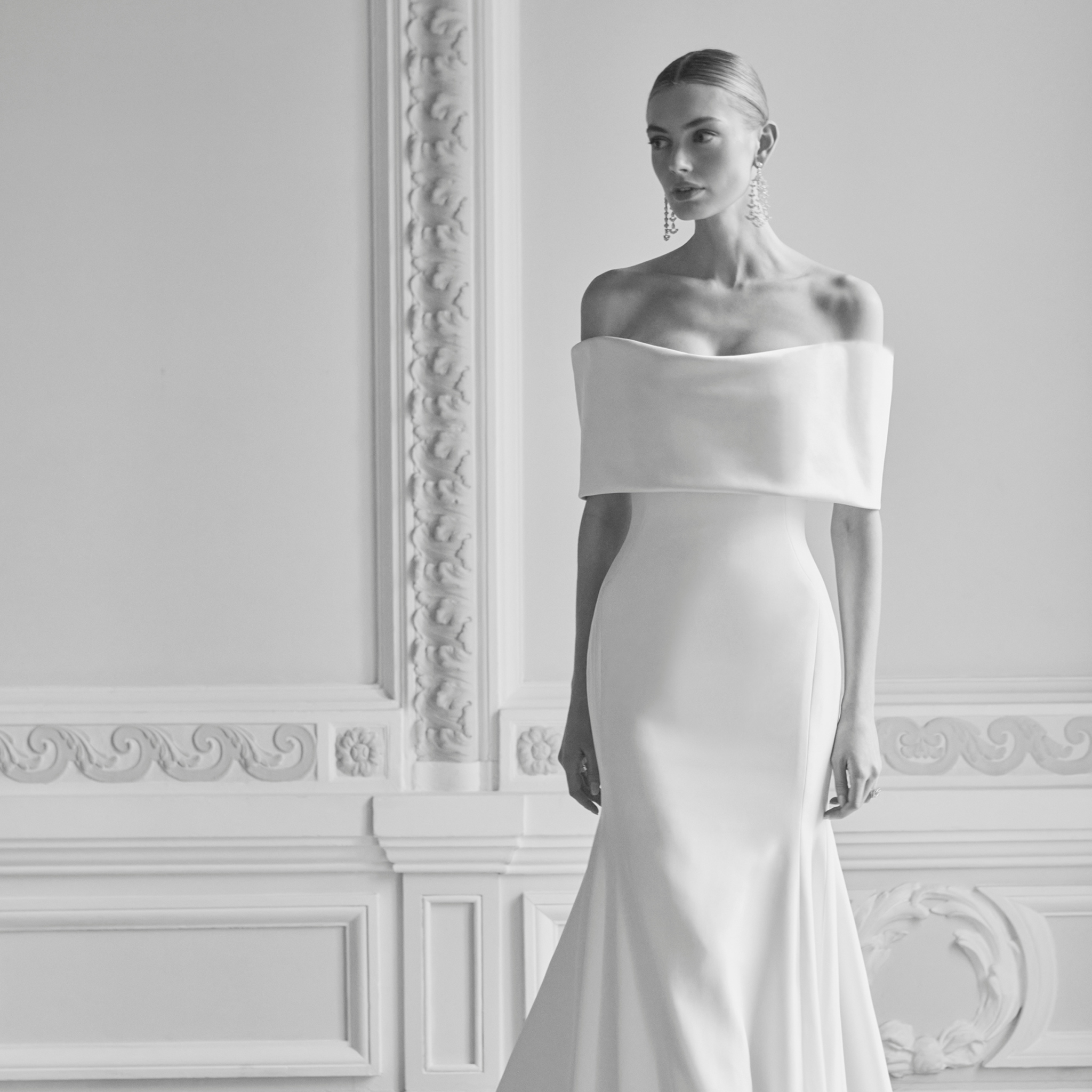 The Off-The-Shoulder Couture Wedding Dress