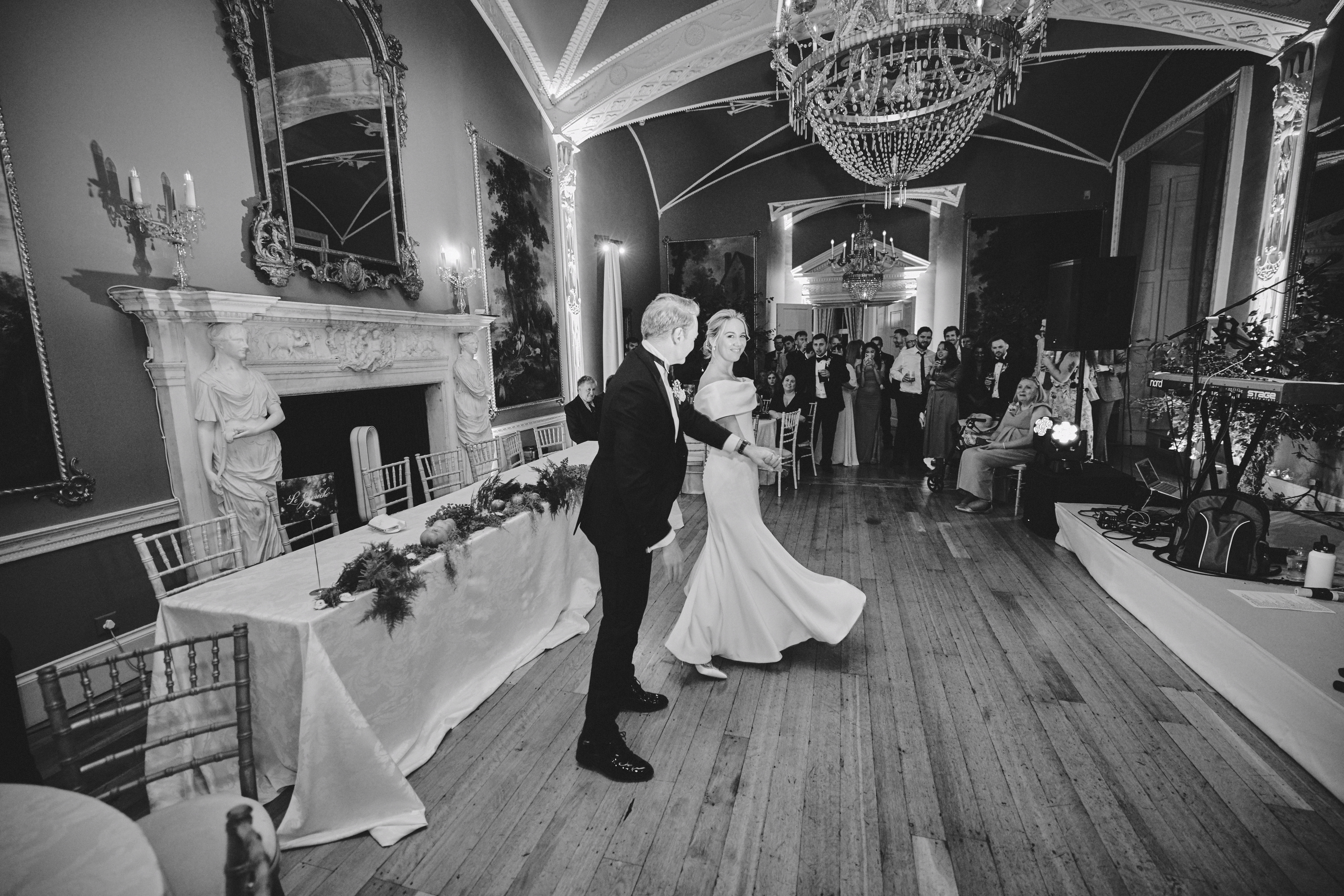 Phillipa Lepley Bride Margot Silk Crepe Duchess Satin Off The Shoulder Evening dress