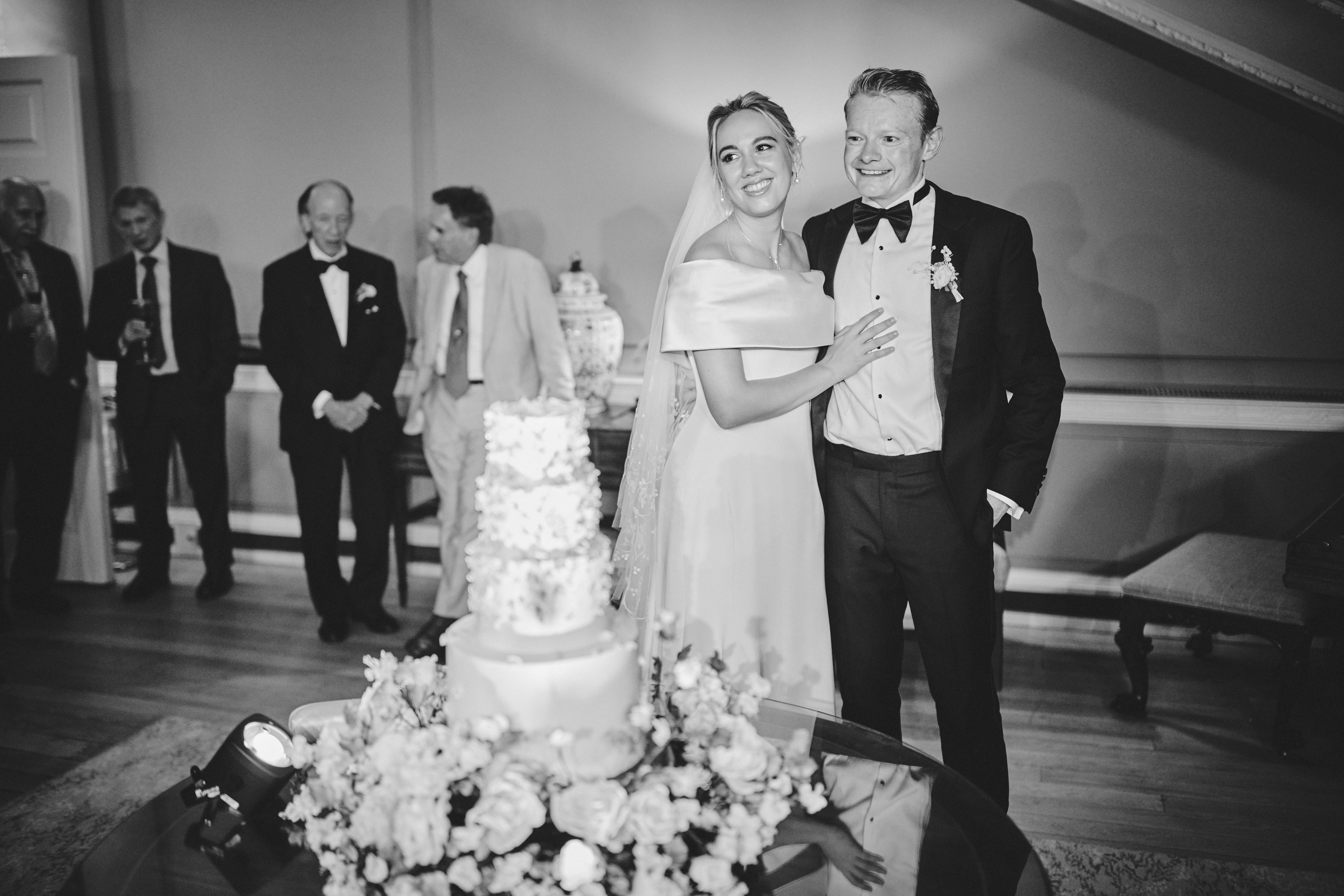 Phillipa Lepley Bride Margot Silk Crepe Duchess Satin Off The Shoulder Evening dress