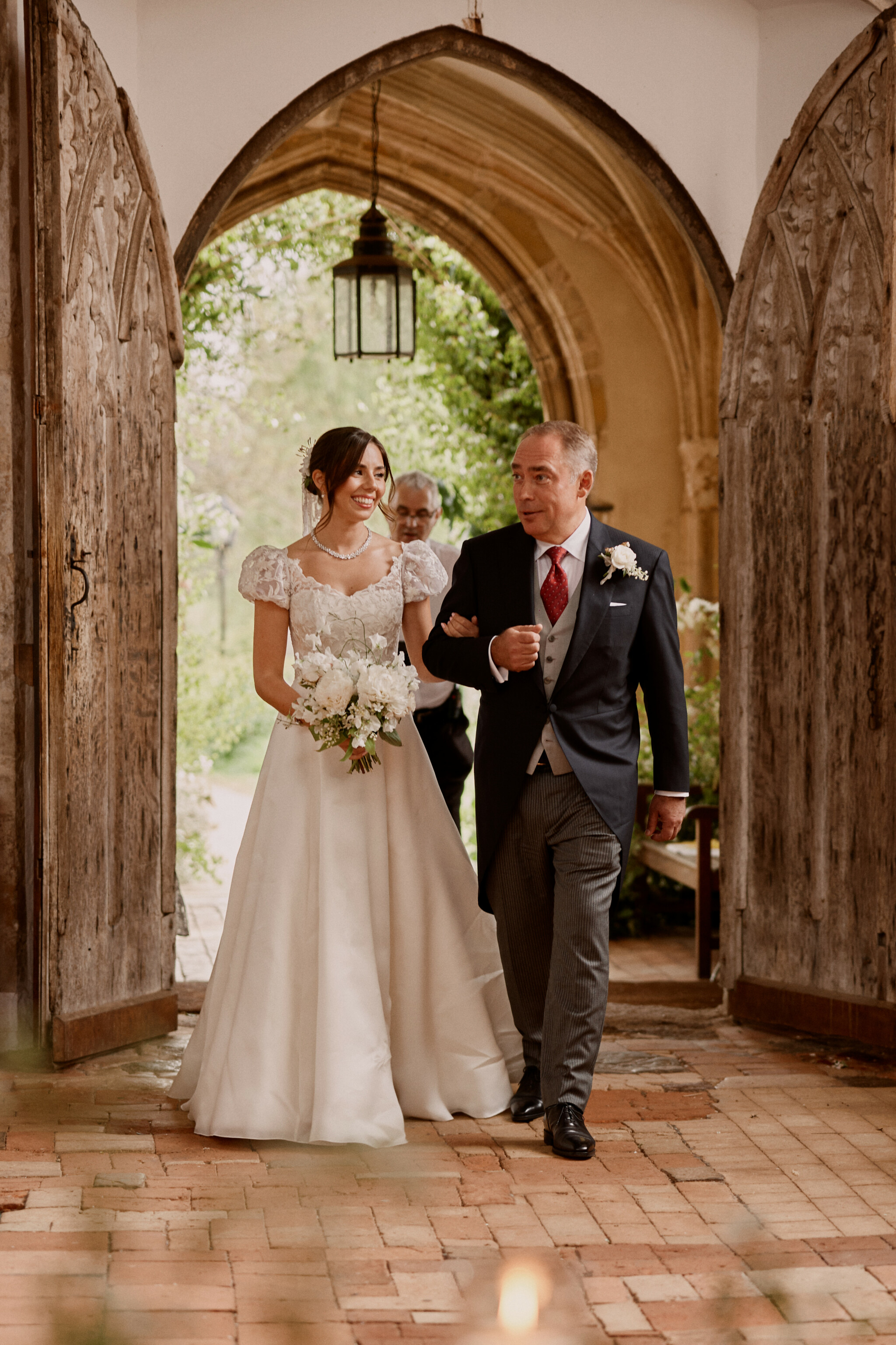 Phillipa Lepley Bride Katya Bespoke Hand Embroidered Puff Sleeve V Neck Wedding Dress