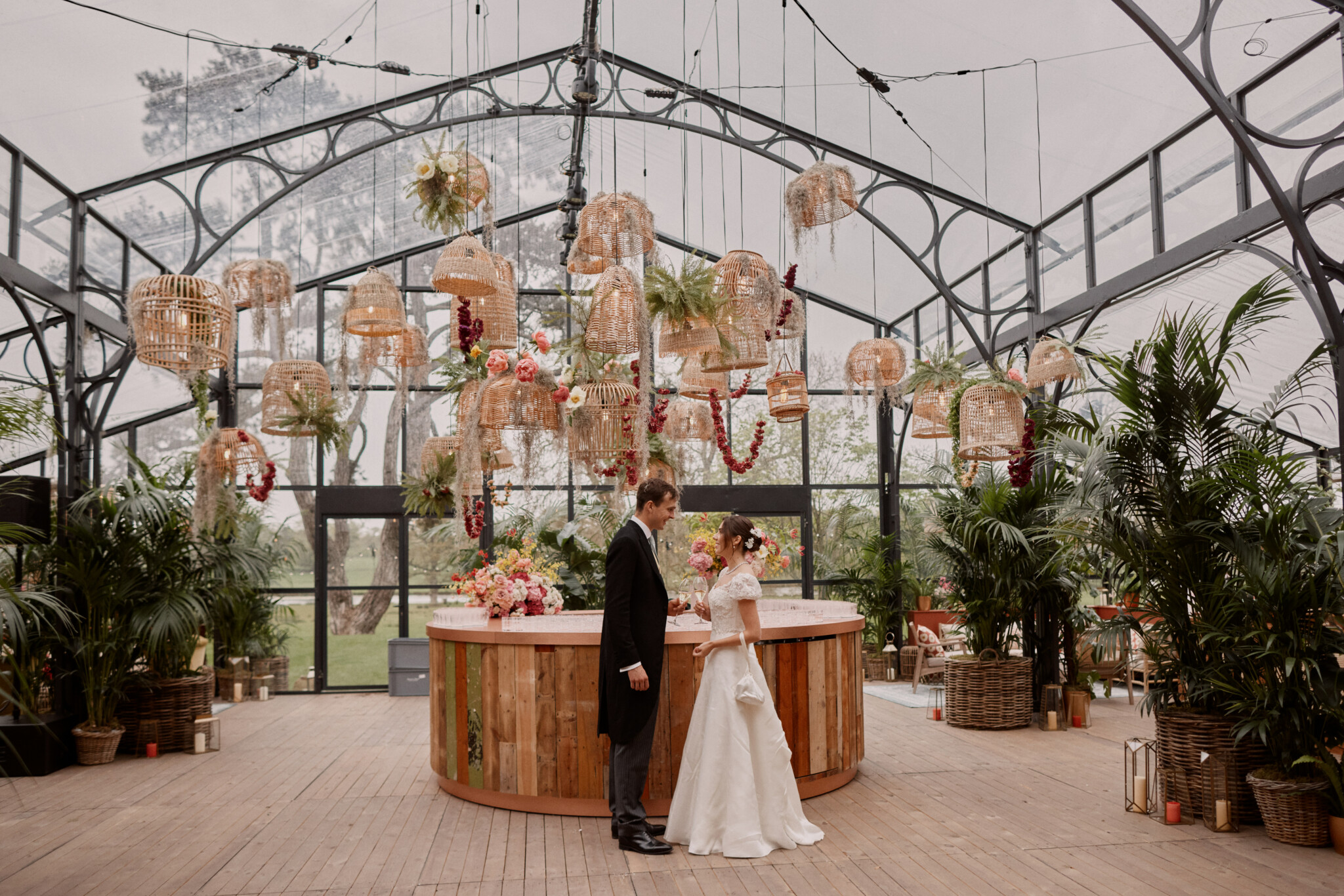 Phillipa Lepley Bride Katya Bespoke Hand Embroidered Puff Sleeve V Neck Wedding Dress