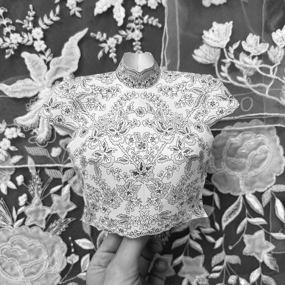 Phillipa Lepley Bride Roseanna Balmoral Wedding High Neck Embroidered